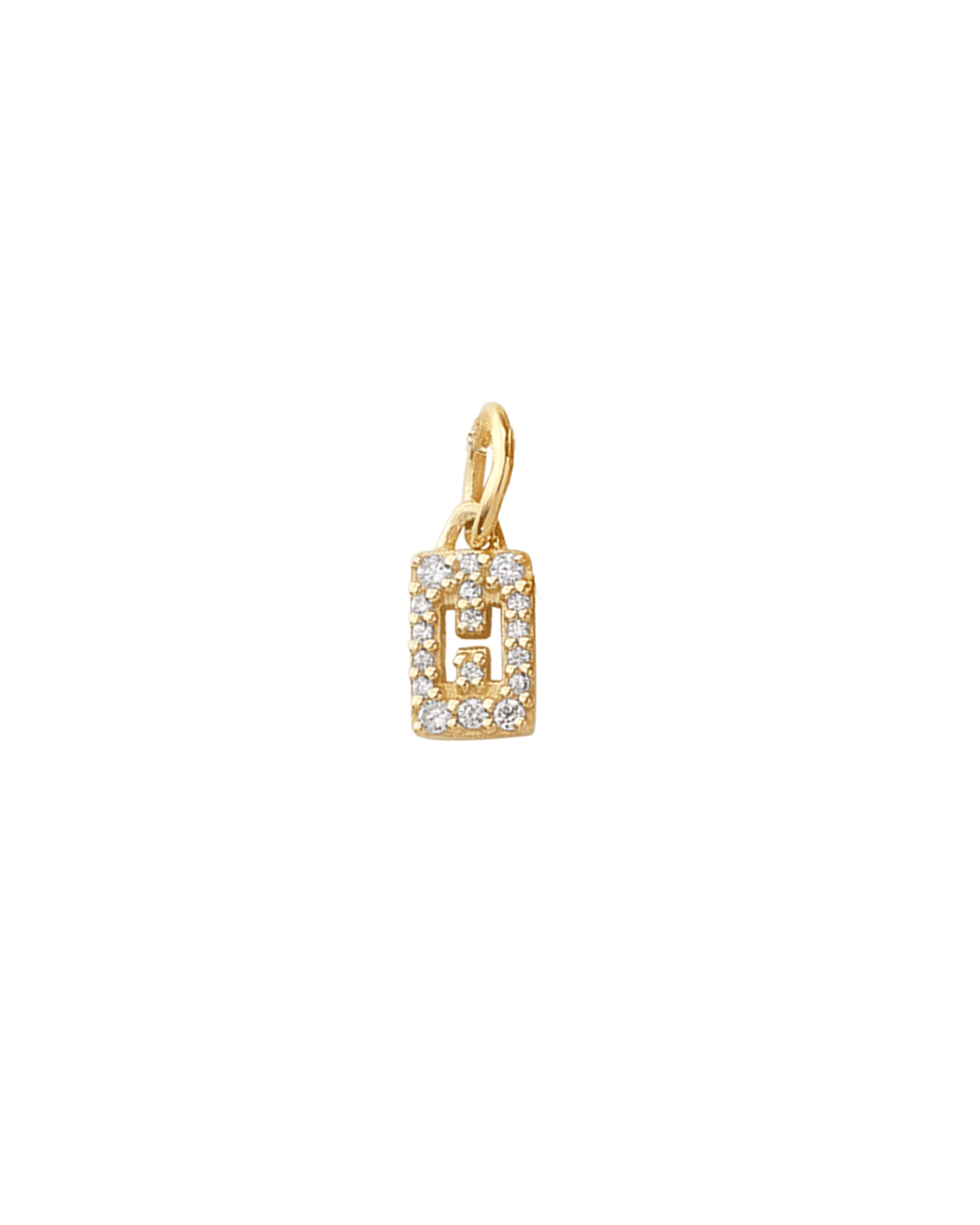 Stardust Initial Tag Charm - 18K Gold Vermeil Necklaces magal-dev
