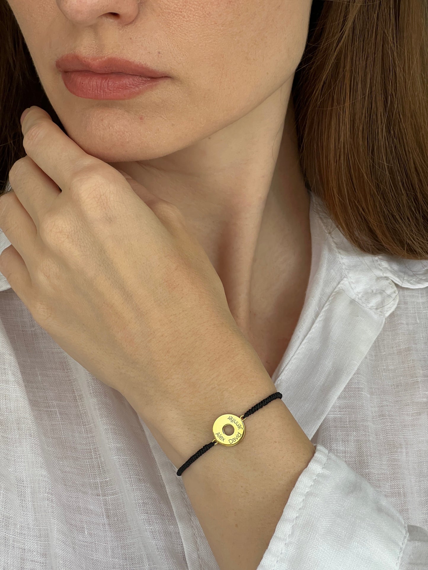 Donut Cord Bracelet - 18K Rose Vermeil Bracelets magal-dev