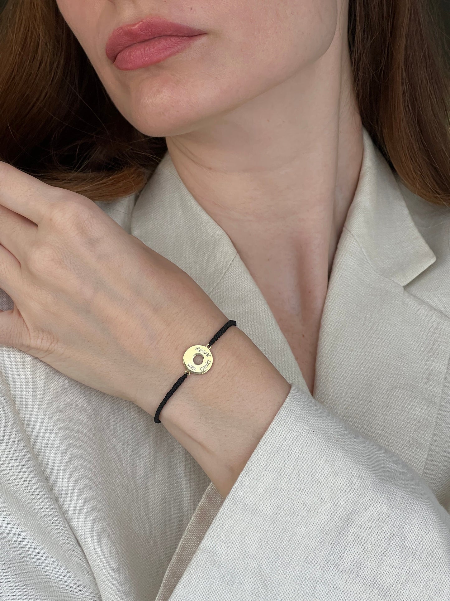 Donut Cord Bracelet - 18K Rose Vermeil Bracelets magal-dev