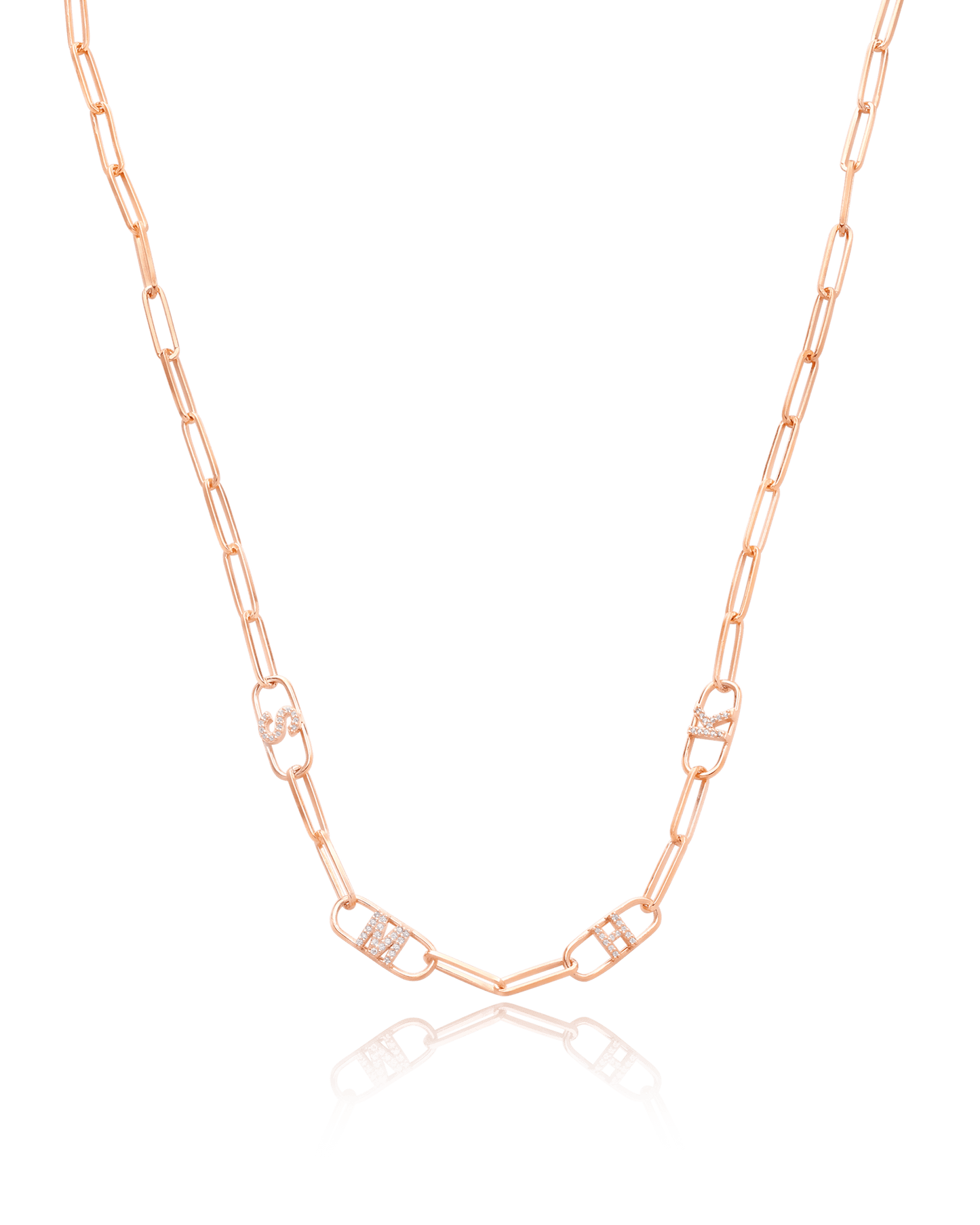 Initials Link Necklace - 18K Gold Vermeil Necklaces magal-dev