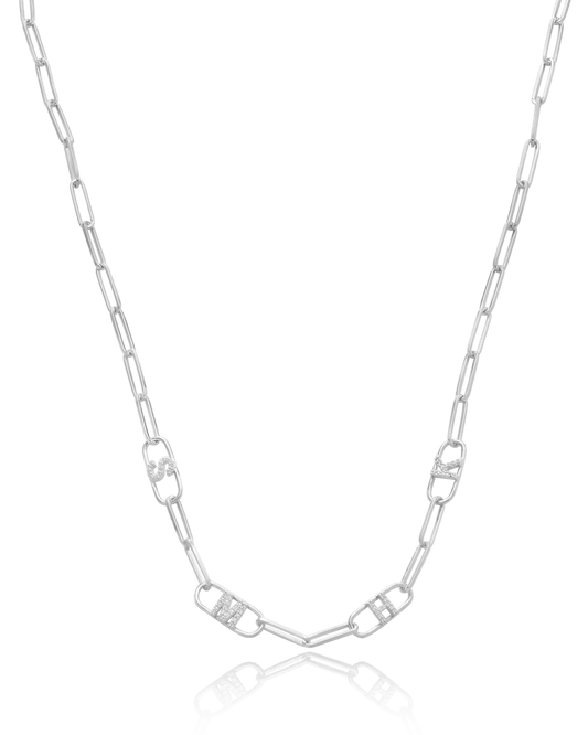 Collier Liens & Initiale(s) - Argent 925 Necklaces magal-dev 1 Initiale 40cm