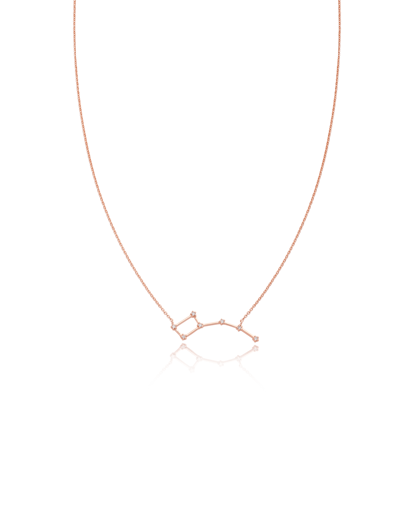 Ursa Major Constellation Necklace - 18K Rose Vermeil Necklaces magal-dev The Little Dipper 16"