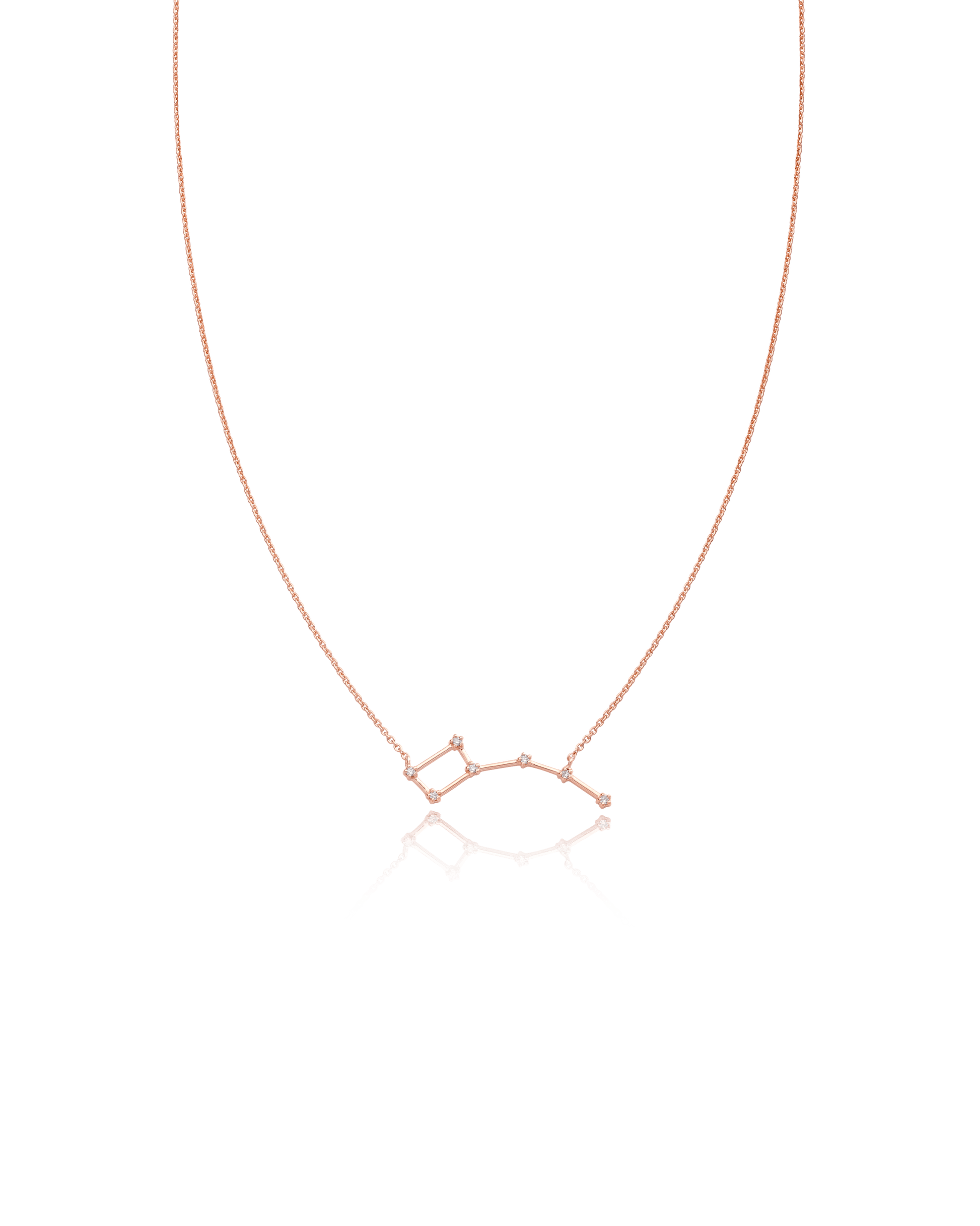 Ursa Major Constellation Necklace - 18K Rose Vermeil Necklaces magal-dev The Little Dipper 16"