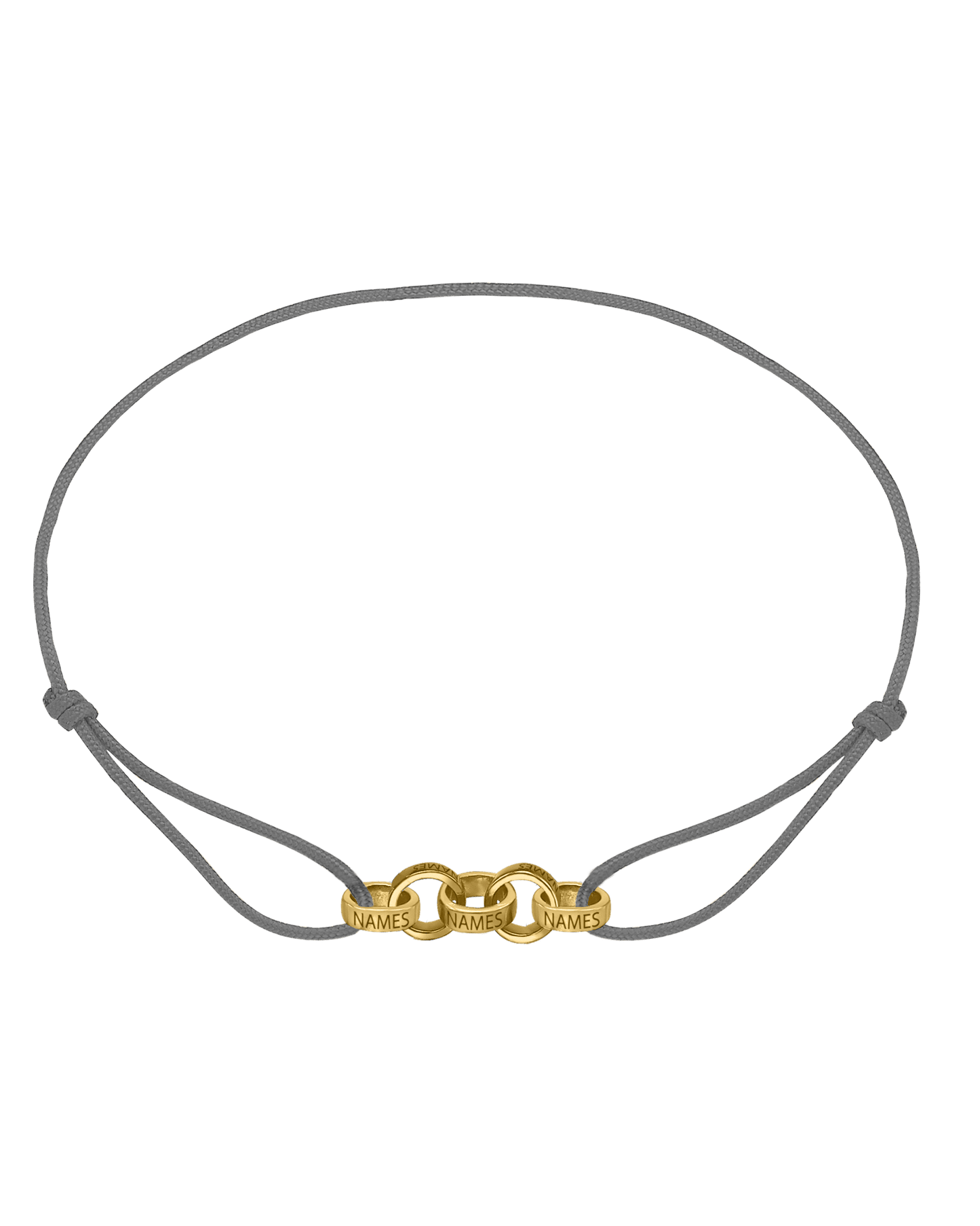 Bracelets Homme Liens Éternels & Gravure(s) - Or Jaune Plaqué 18 carats Bracelets magal-dev Gris 5 Liens