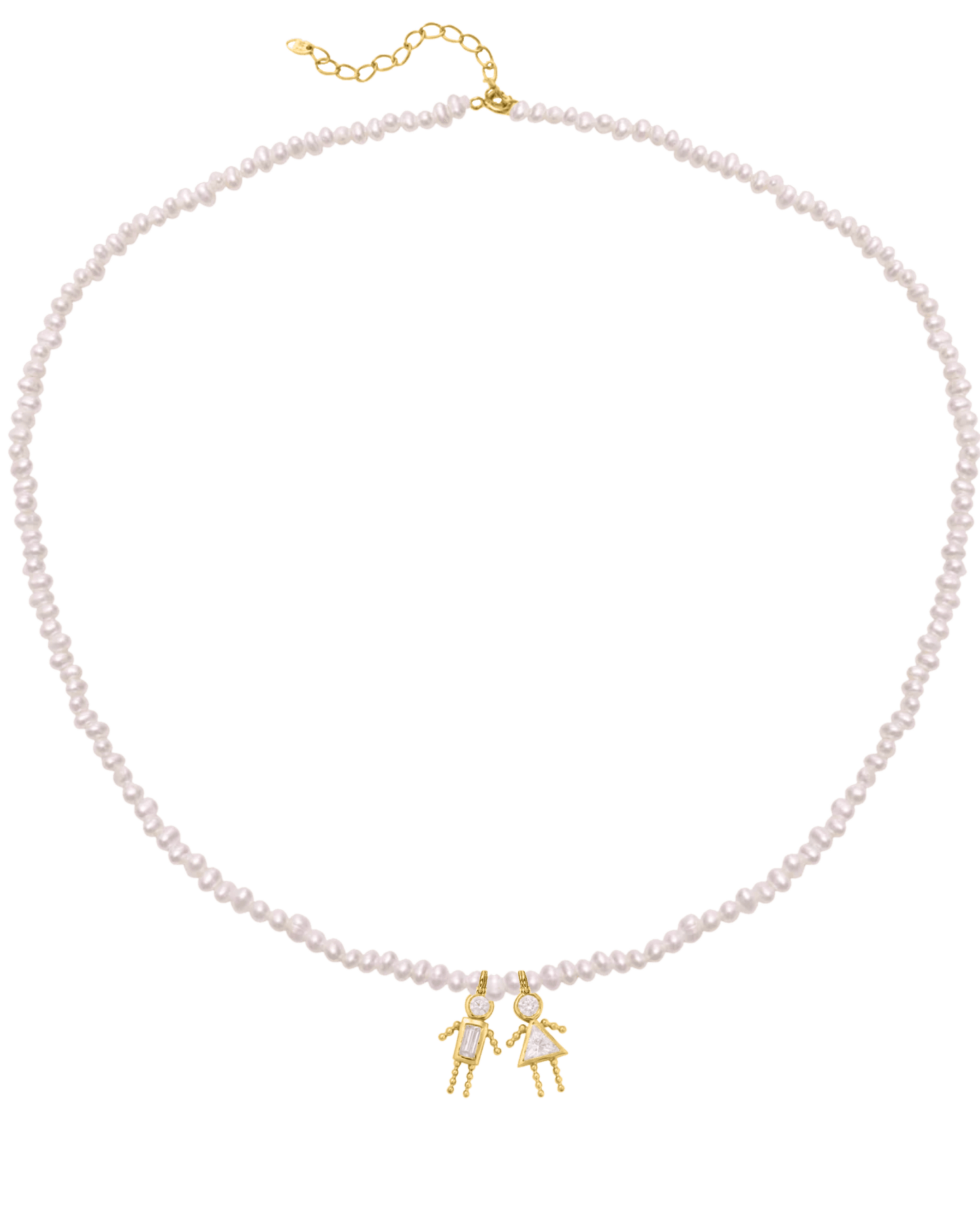 Collier Mini Me Perles Naturelles - Or Rose Plaqué 18 carats Necklaces magal-dev