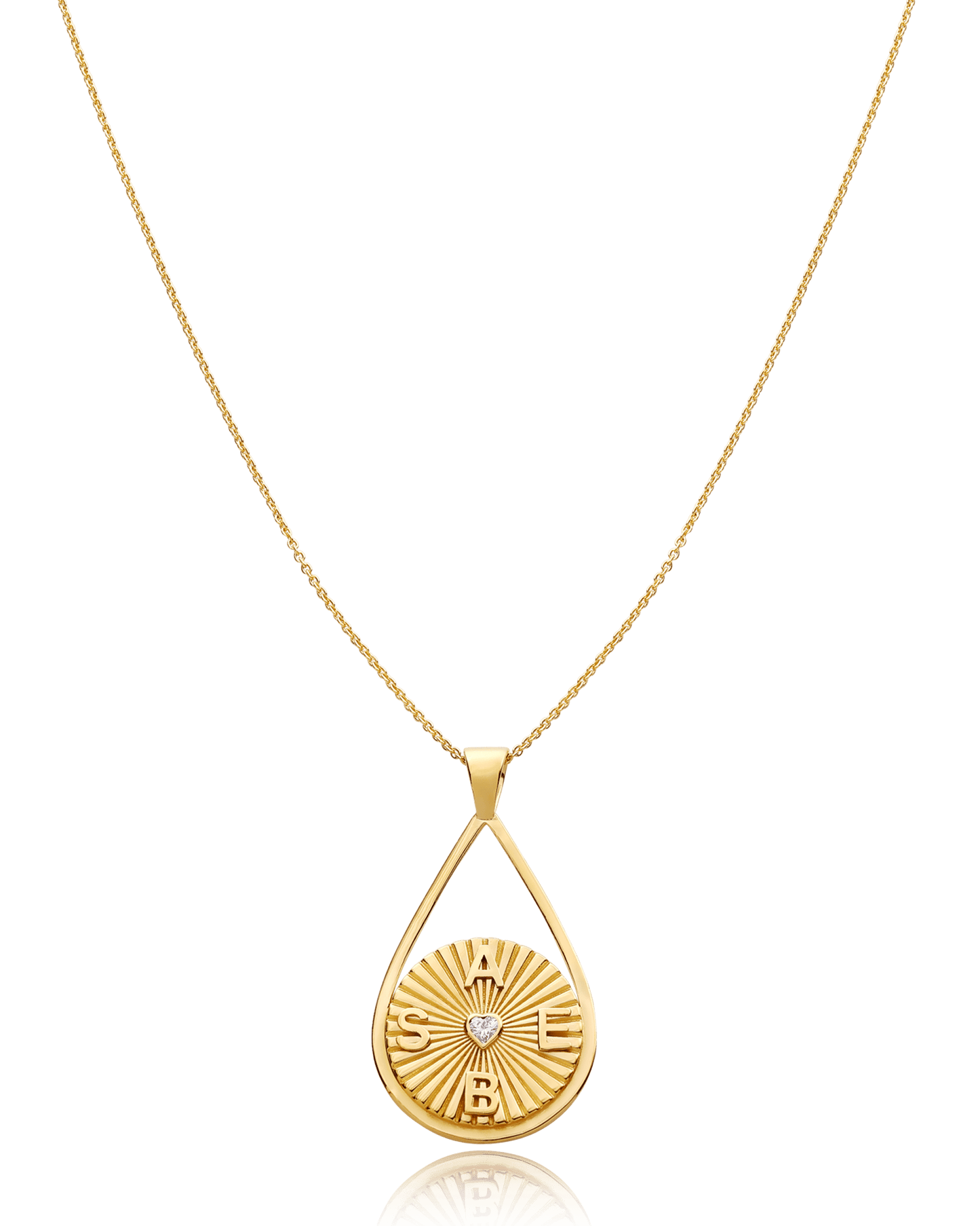 Marie Coin Necklace - 18K Gold Vermeil Necklaces magal-dev 1 Initial 16"