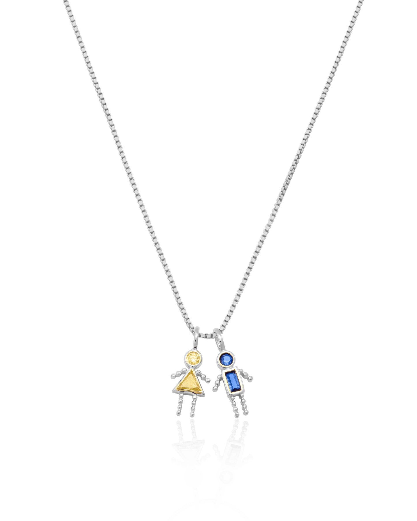 Collier Mini Me Pierres Précieuses - Argent 925 Necklaces magal-dev 1 40cm