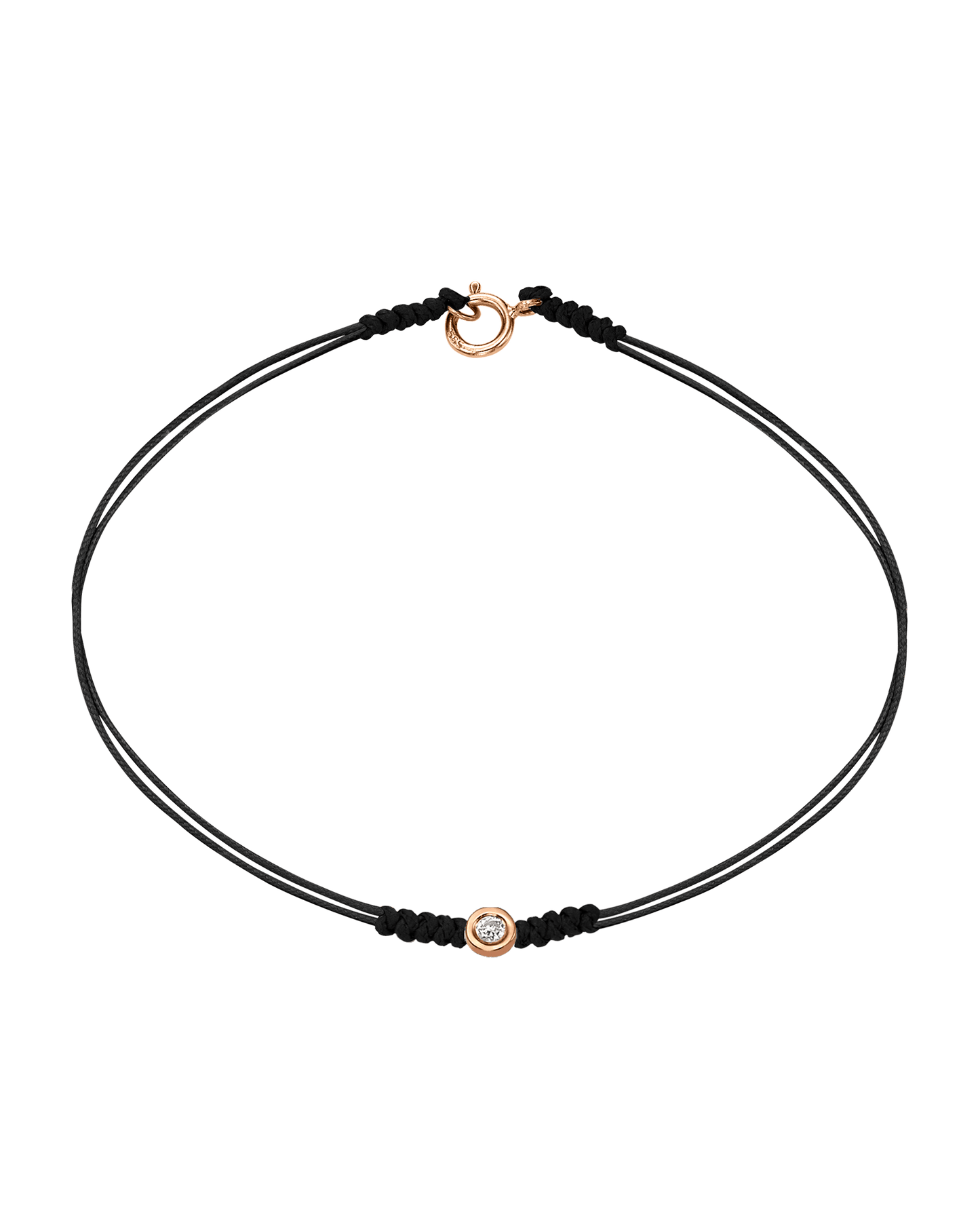 Le String of Love avec Fermoir - Or Rose 14 carats Bracelets 14K Solid Gold