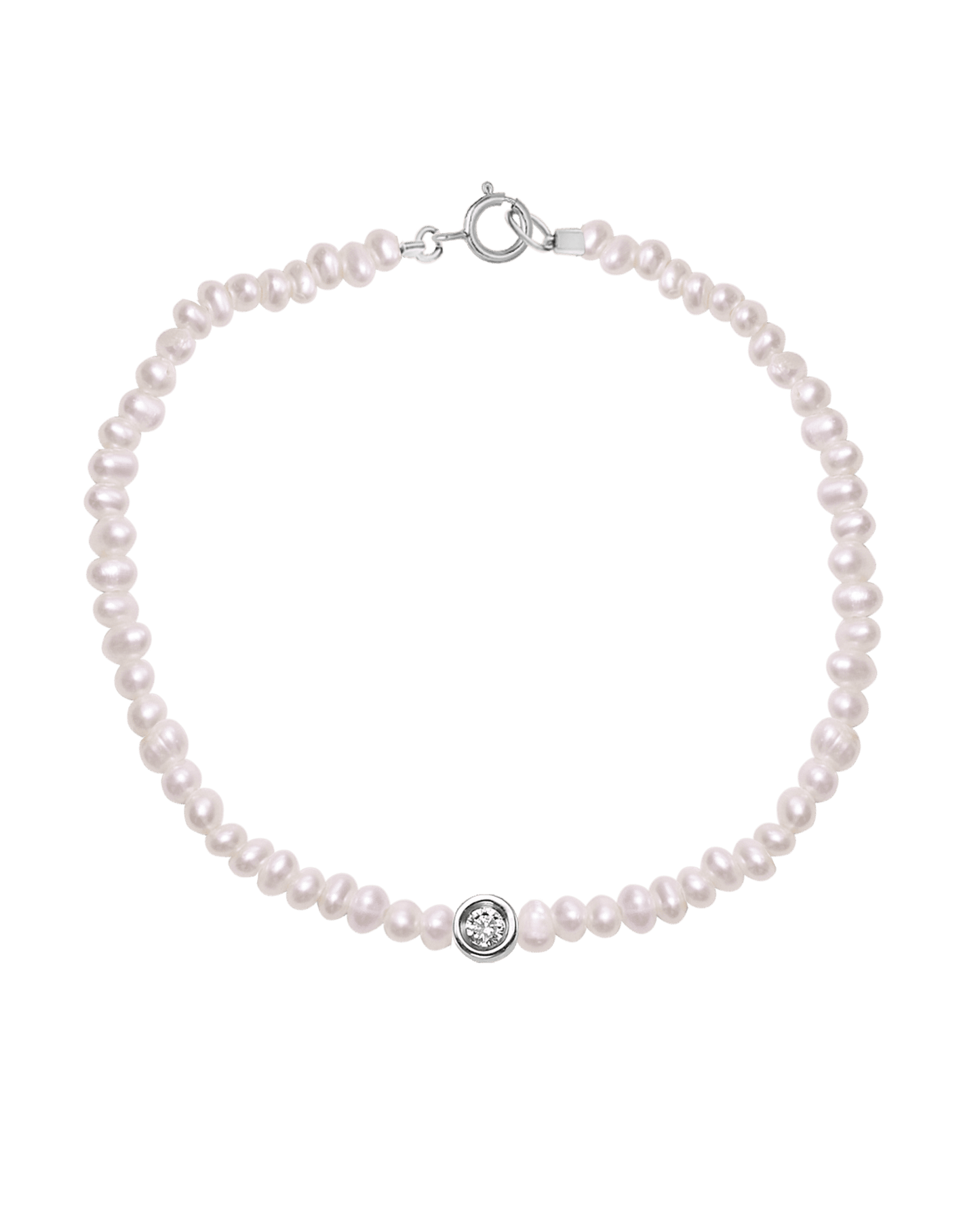 Bracelet Perles & Diamant Naturelles - Or Rose 14 carats Bracelets magal-dev