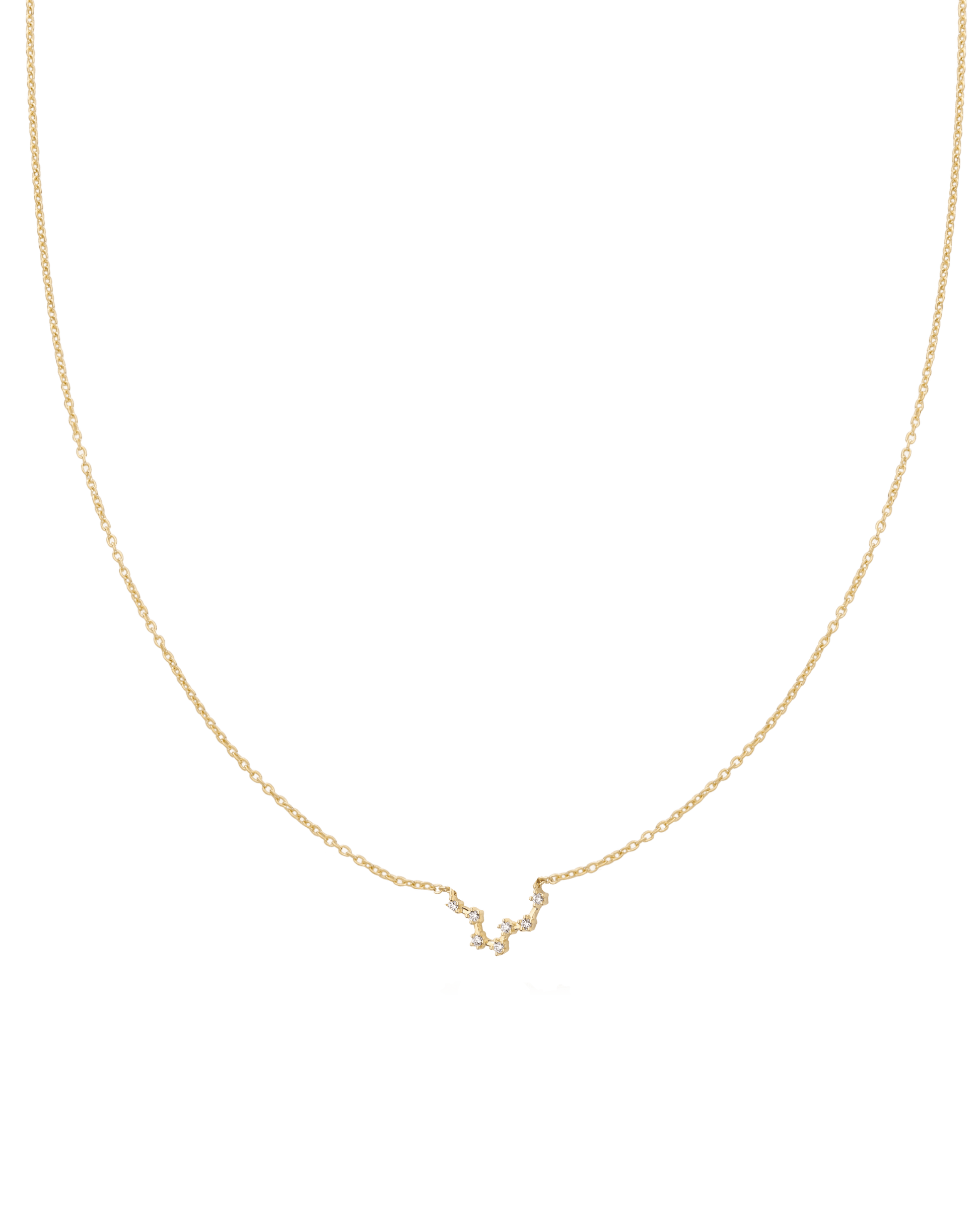 Pisces Constellation Necklace - 18K Gold Vermeil Necklaces magal-dev 16"