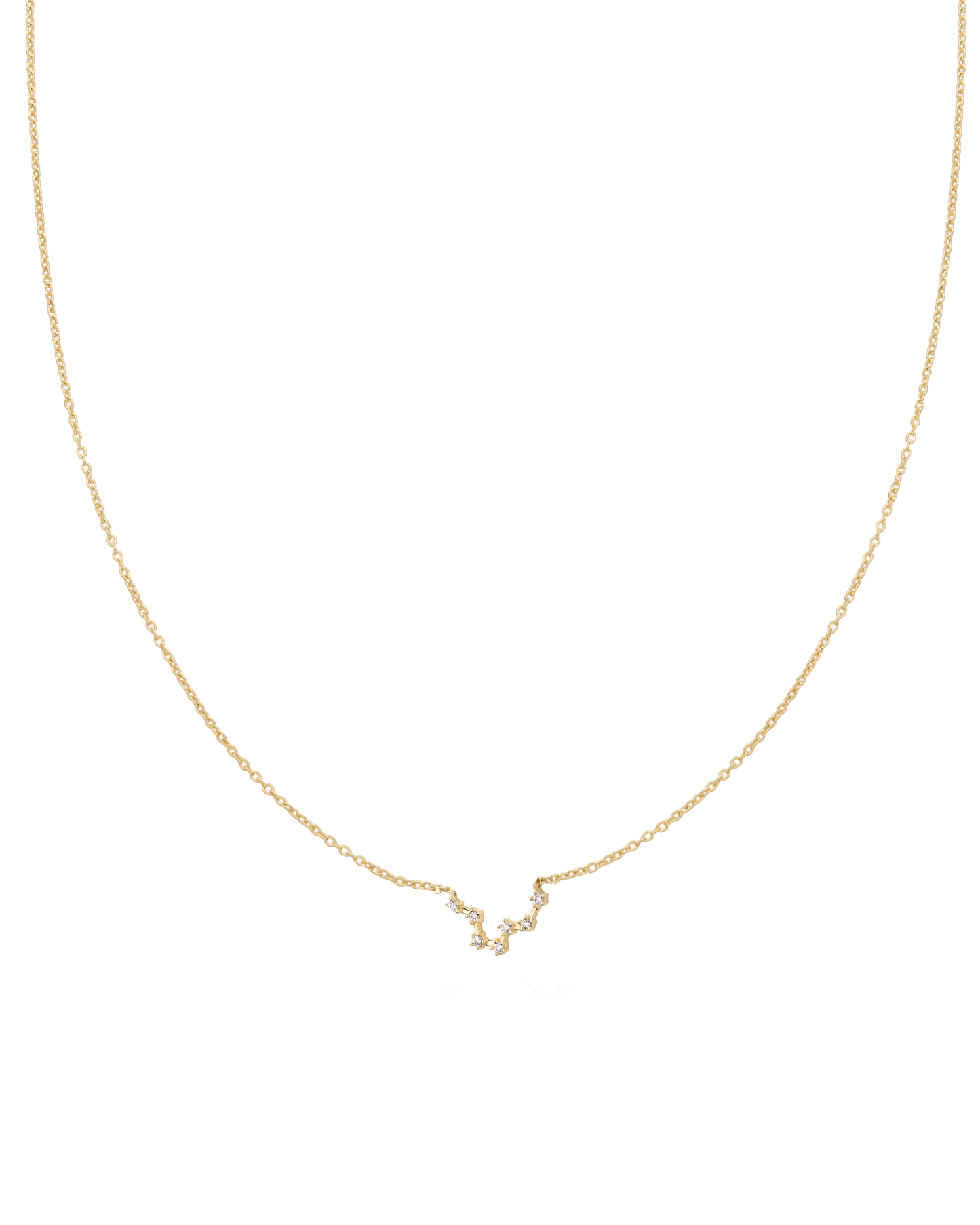 Pisces Constellation Necklace - 18K Gold Vermeil Necklaces magal-dev 16"