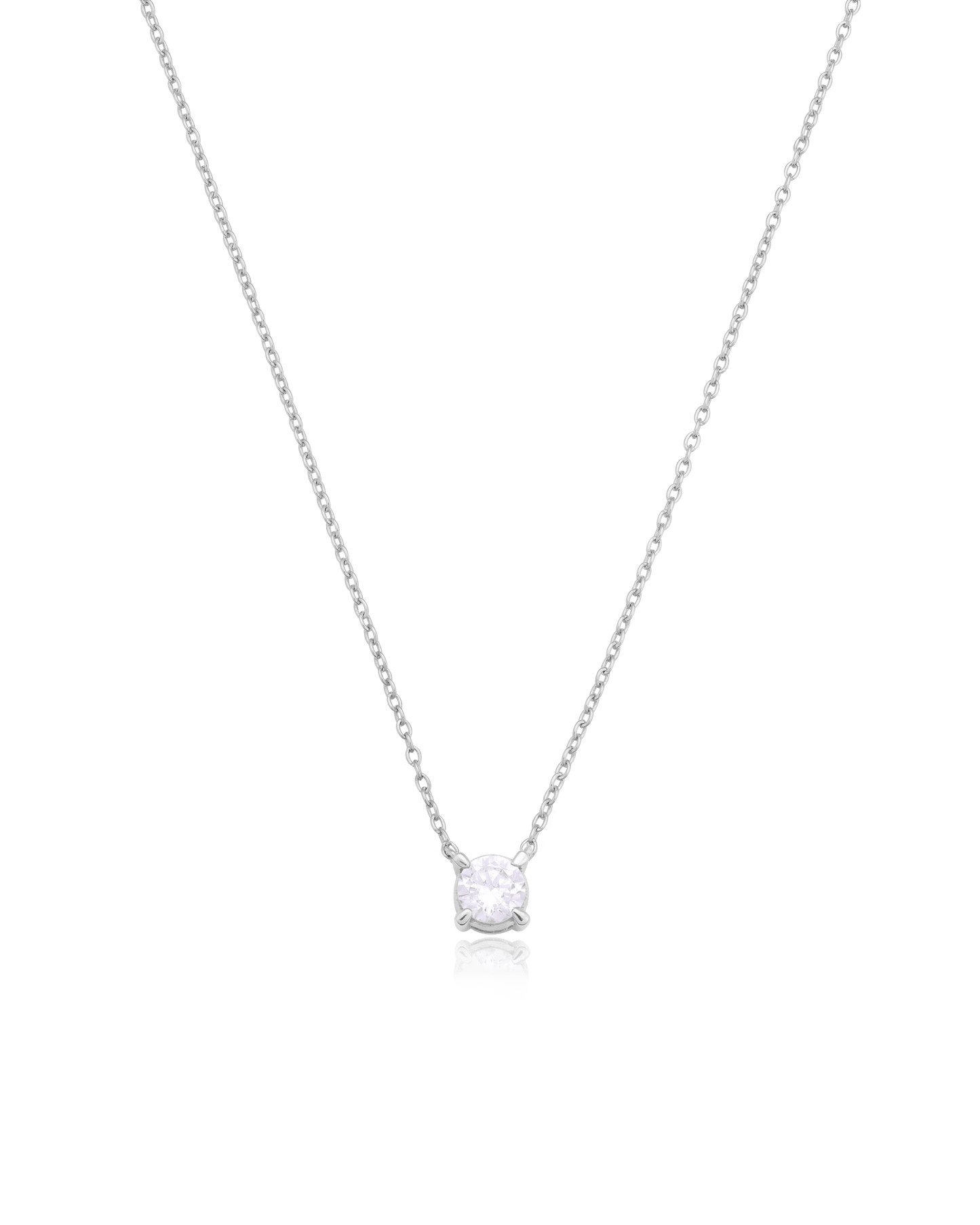 Diamond Solitaire Necklace - 14K Yellow Gold Necklaces magal-dev