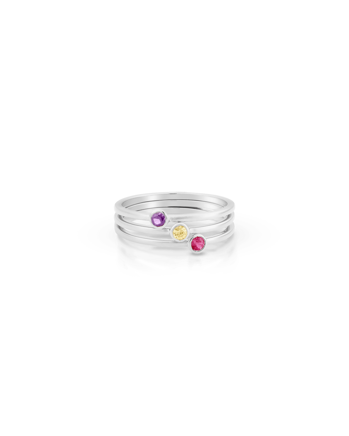 Solo Birthstone Ring - 925 Sterling Silver Rings magal-dev 1 Ring US 4