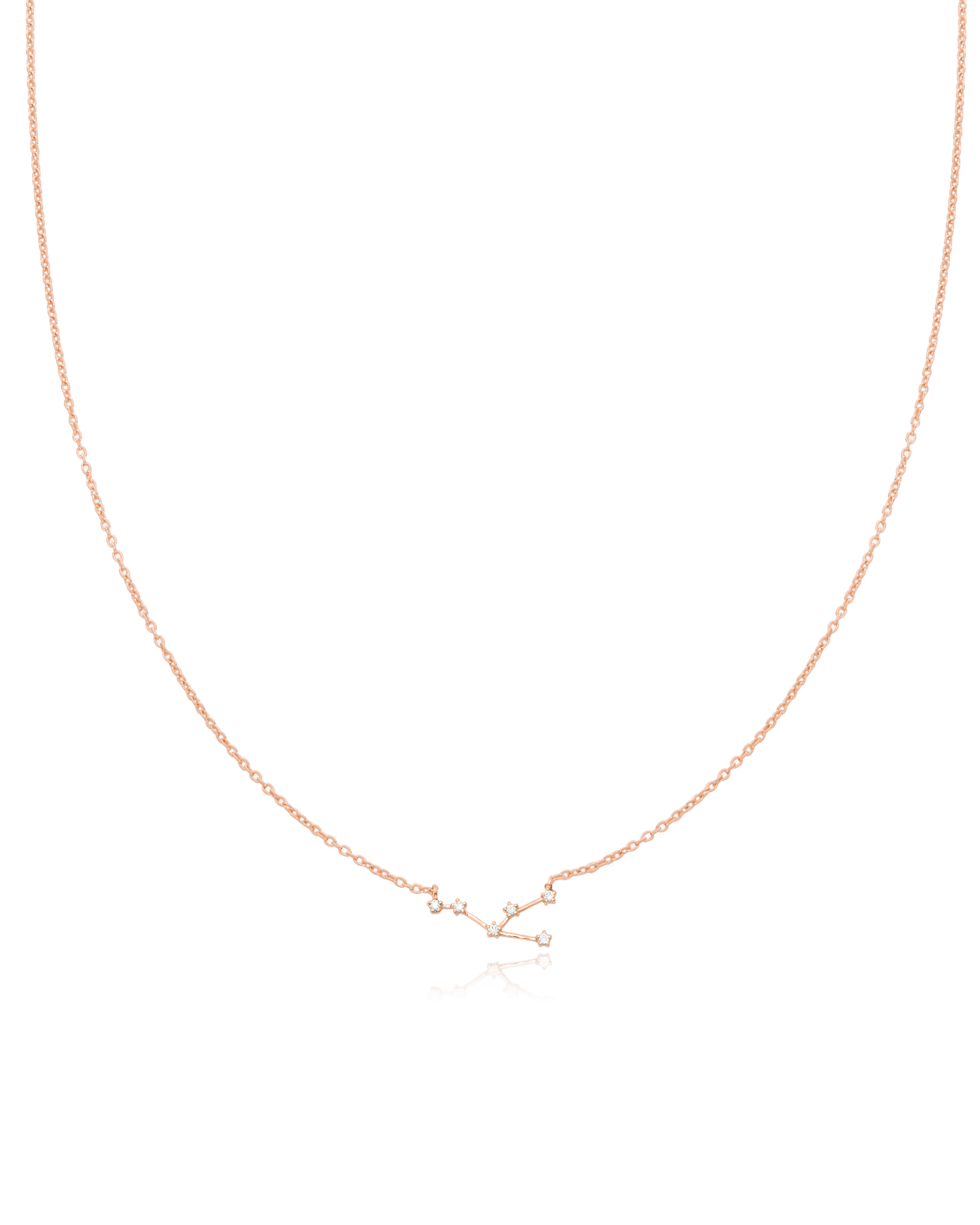 Taurus Constellation Necklace - 18K Rose Vermeil Necklaces magal-dev 16"