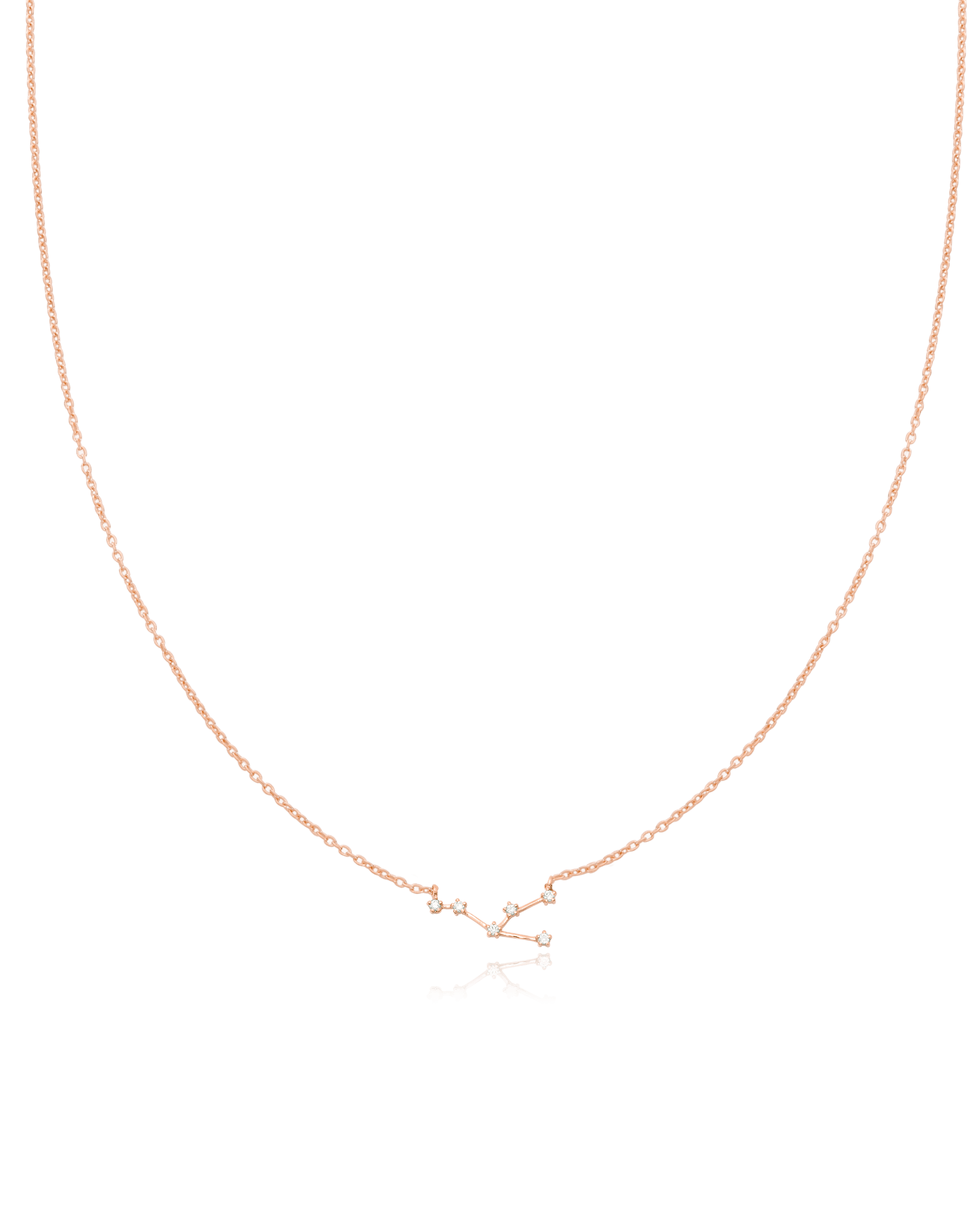 Taurus Constellation Necklace - 18K Rose Vermeil Necklaces magal-dev 16"