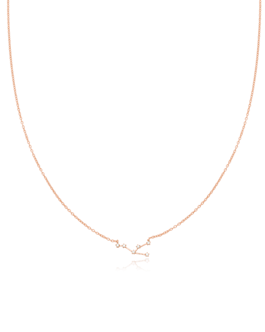 Taurus Constellation Necklace - 18K Rose Vermeil Necklaces magal-dev 16"