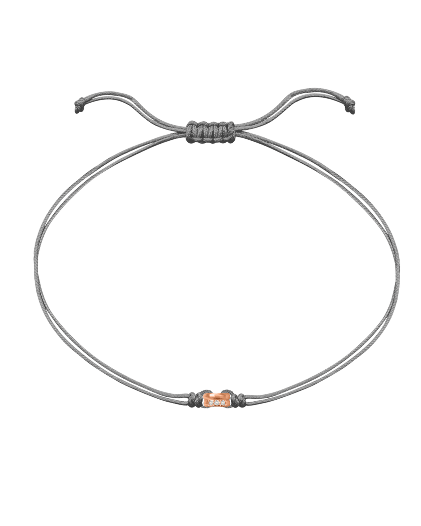 The Diamond Rings of Love - 18K Rose Gold Vermeil Bracelets magal-dev Grey