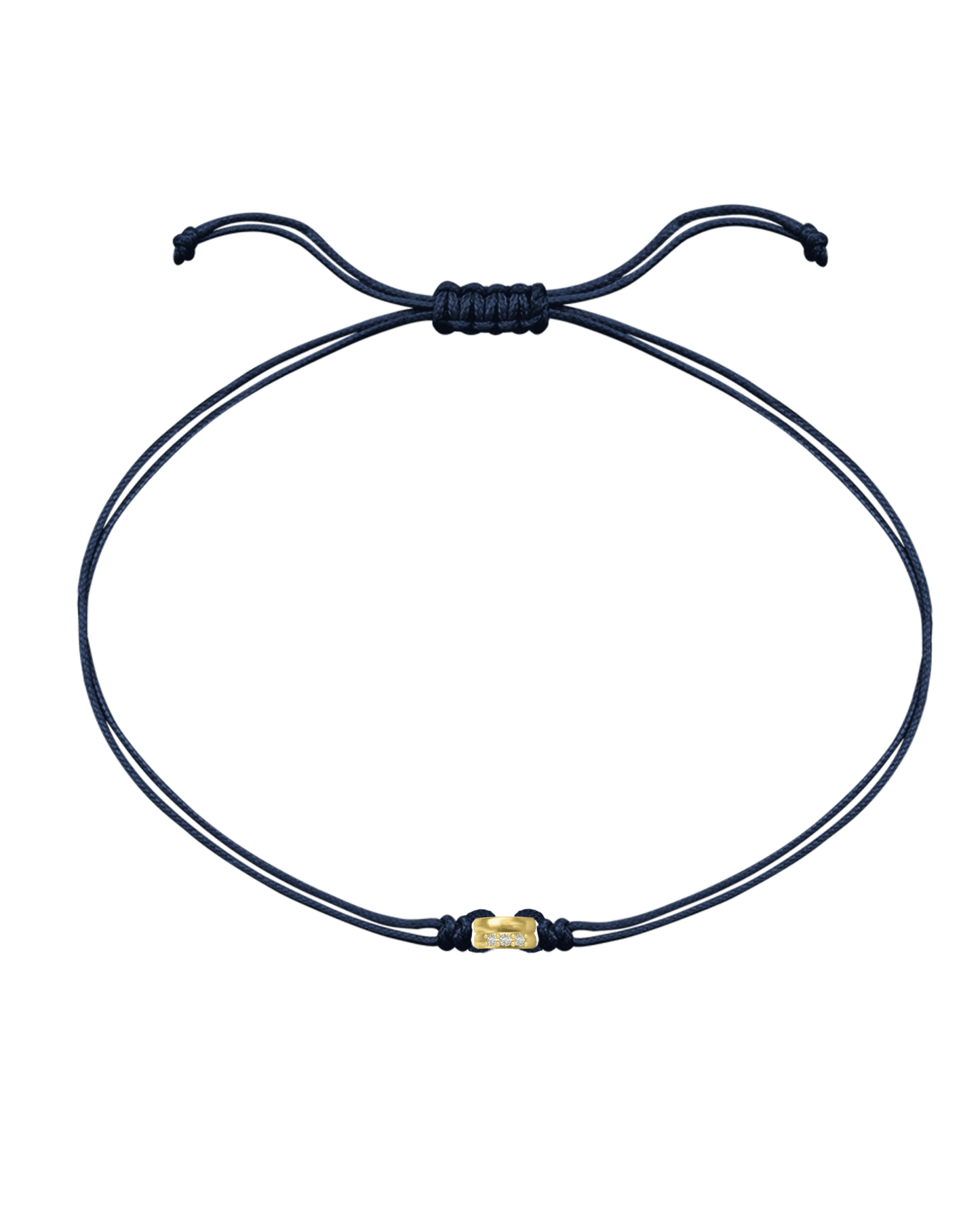 The Diamond Rings of Love - 18K Gold Vermeil Bracelets magal-dev Navy Blue