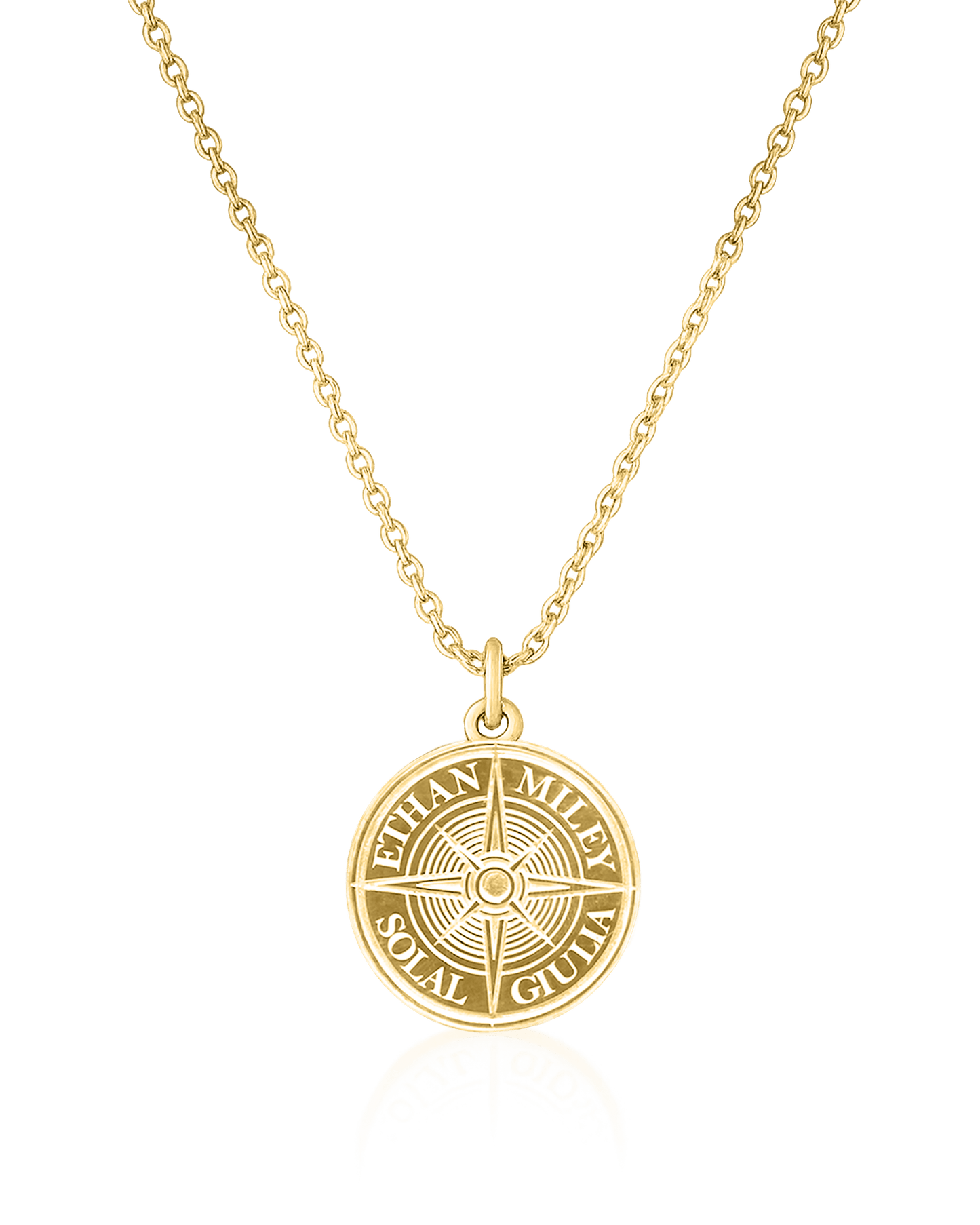 True North Diamond Necklace - 18K Gold Vermeil Necklaces magal-dev No 1 Name 16"