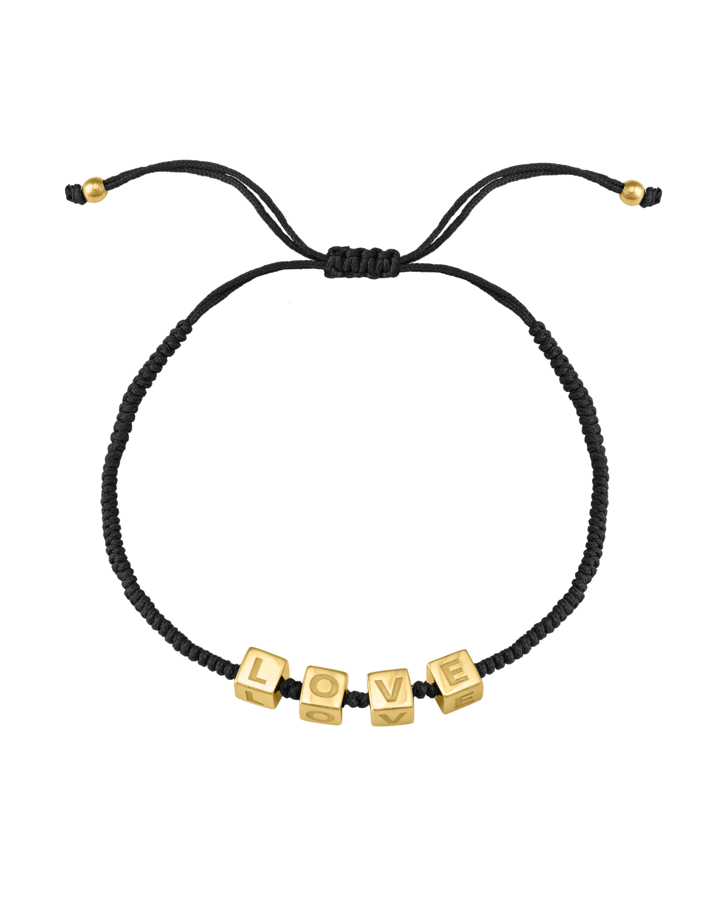 Bracelet Mes Cubes d'Enfance - Or Jaune Plaqué 18 carats Bracelets magal-dev Noir 1