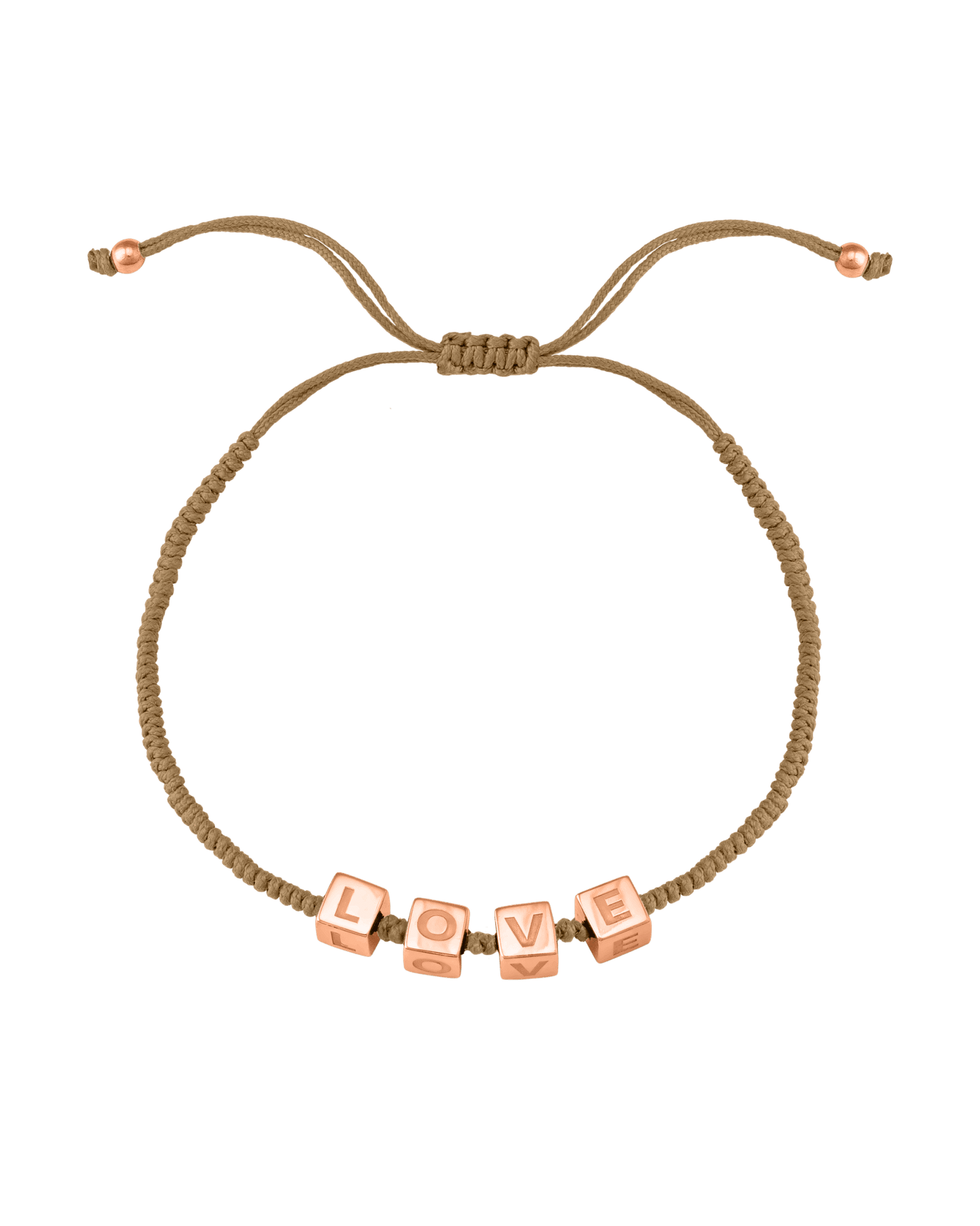 Bracelet Mes Cubes d'Enfance - Or Rose Plaqué 18 carats Bracelets magal-dev Camel 1