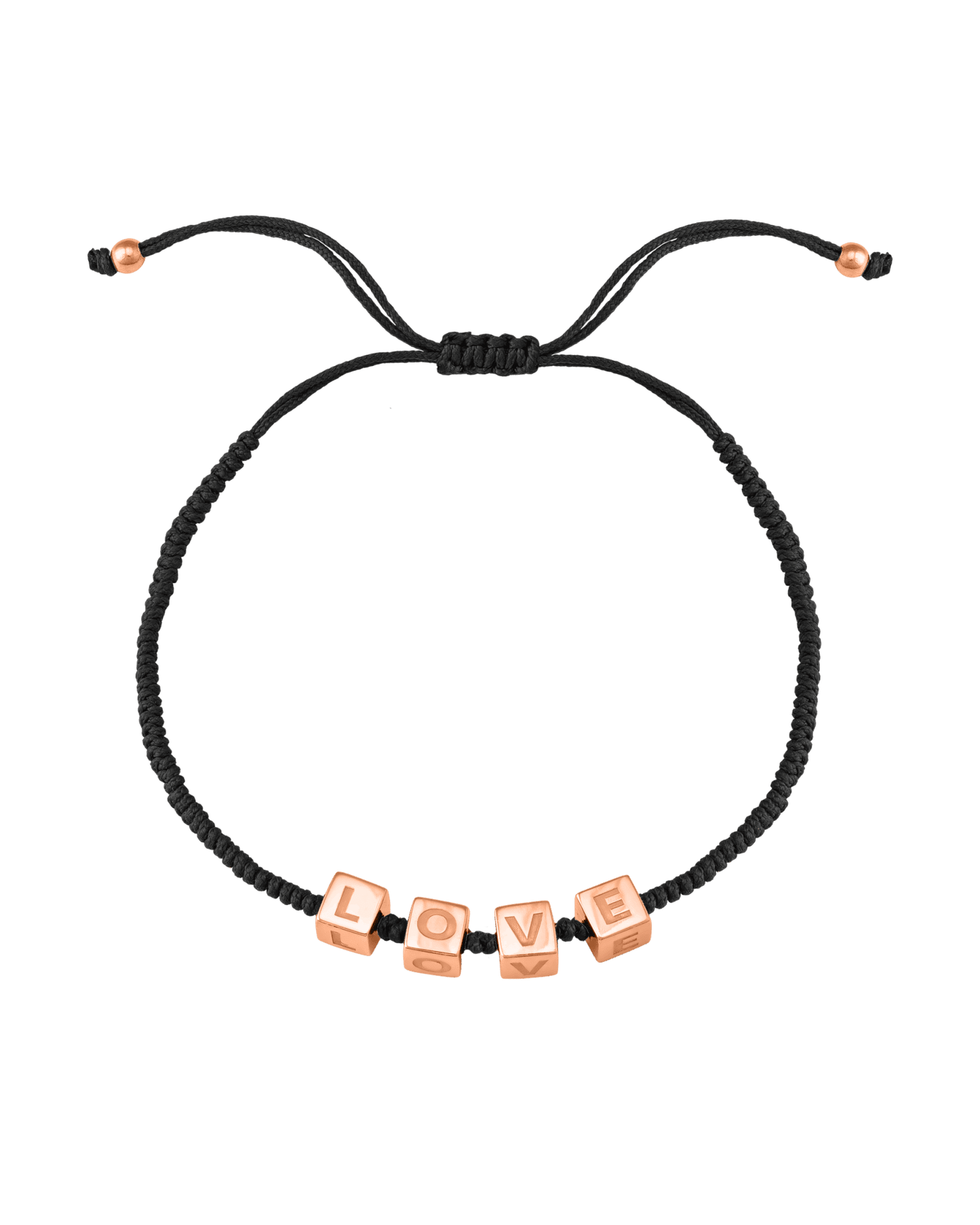 Bracelet Mes Cubes d'Enfance - Or Rose Plaqué 18 carats Bracelets magal-dev Noir 1