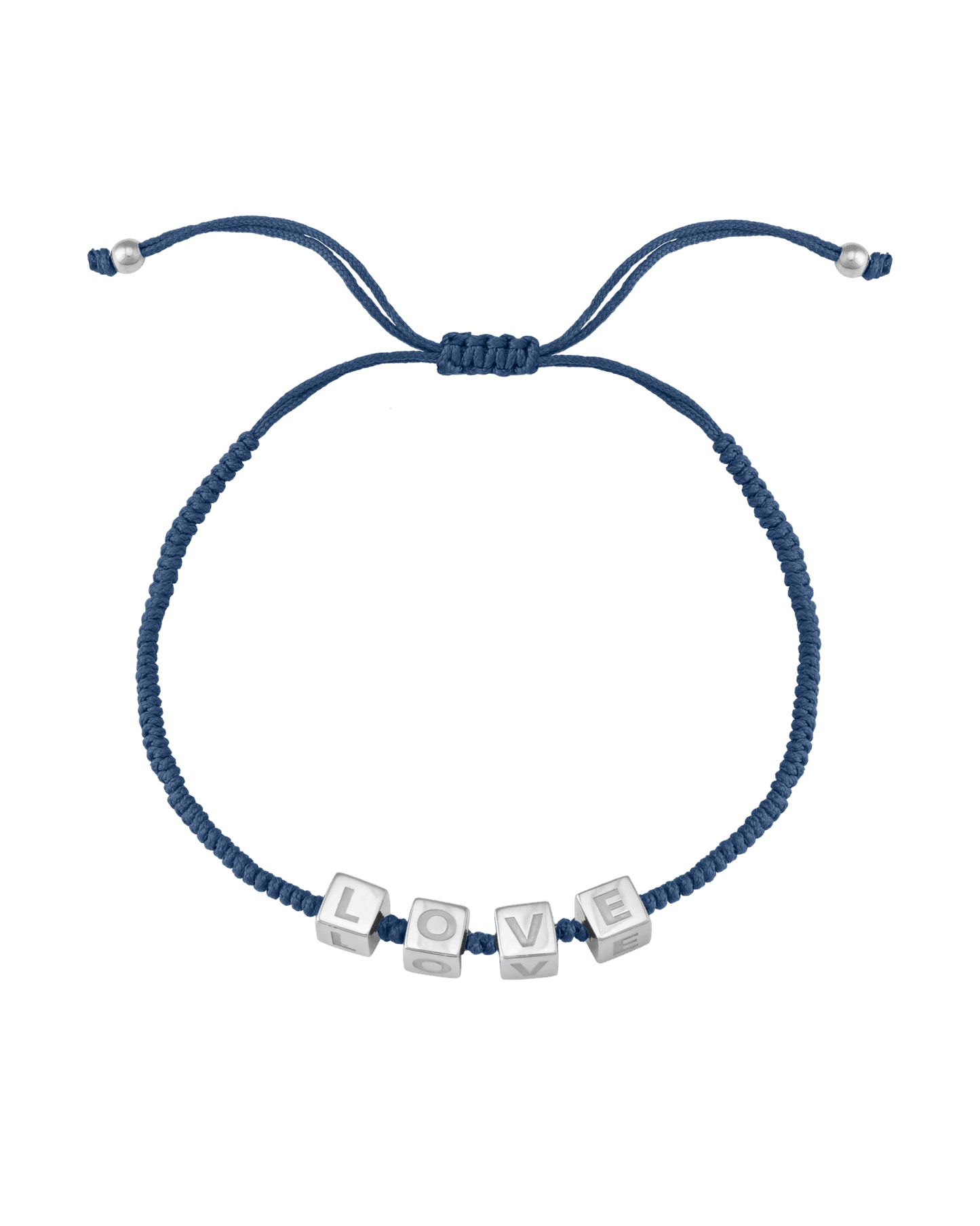 Bracelet Mes Cubes d'Enfance - Argent 925 Bracelets magal-dev Bleu Indigo 1