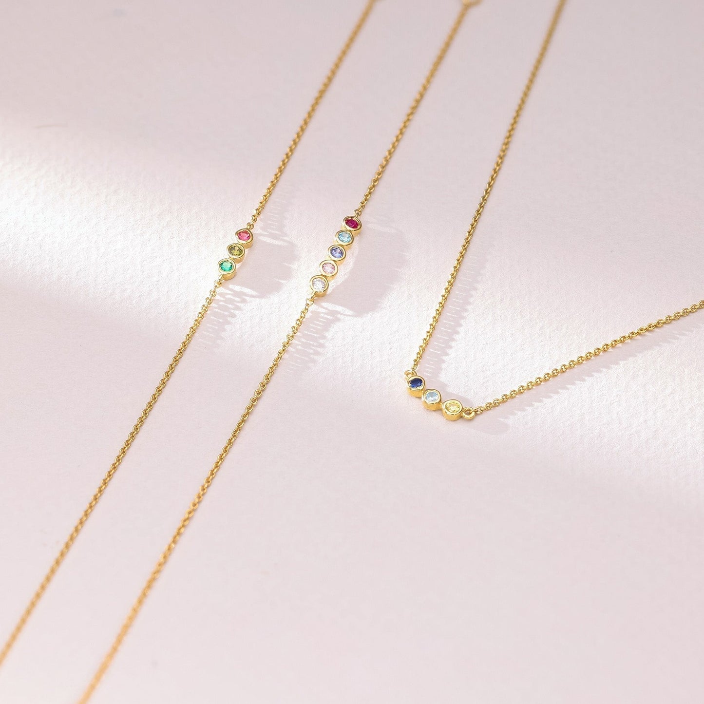 Collier Pierres de Naissance - Or Jaune Plaqué 18 carats Necklaces Gold Vermeil