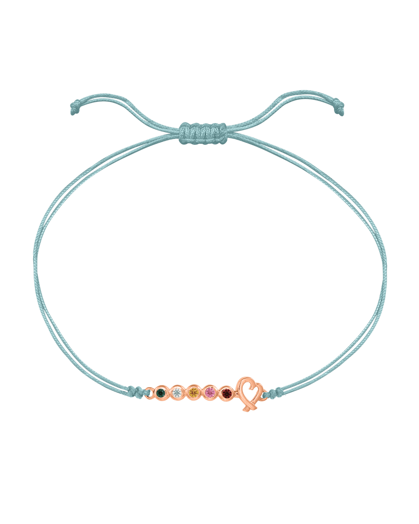 Bracelet Pierres Précieuses Mon Amour - Or Rose 14 carats Bracelets 14K Solid Gold Turquoise 2