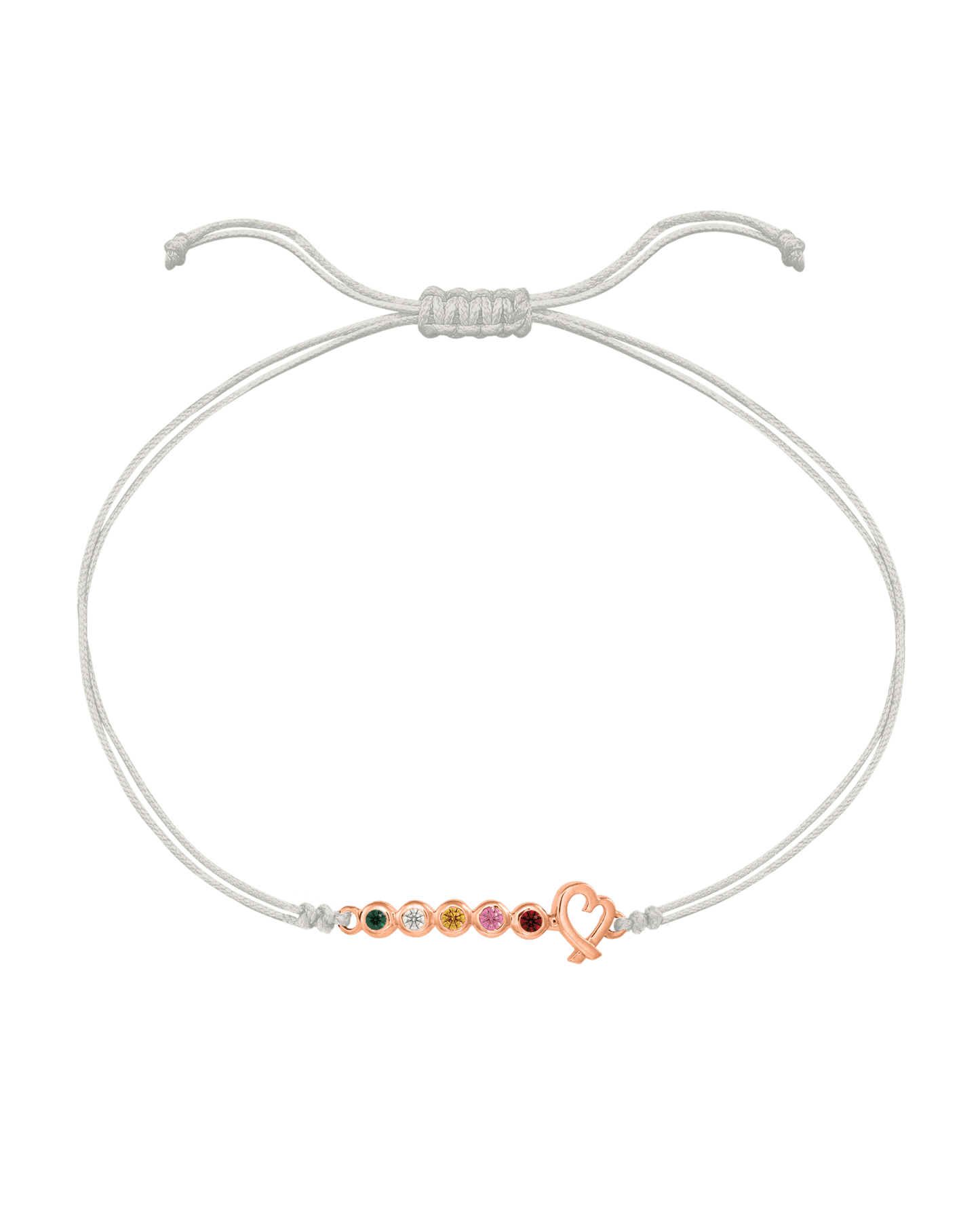 Bracelet Pierres Précieuses Mon Amour - Or Rose 14 carats Bracelets 14K Solid Gold Perle 2