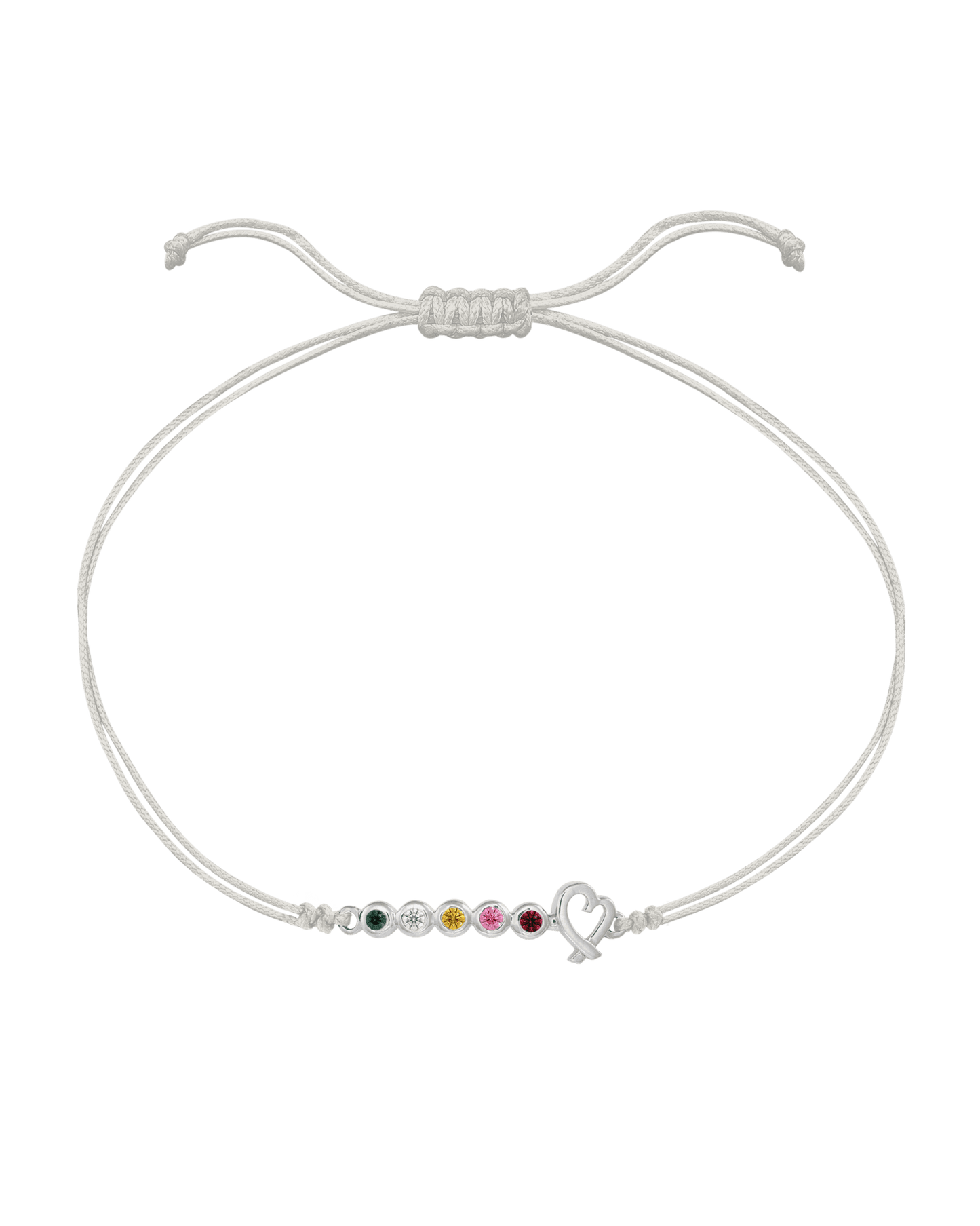 Bracelet Pierres Précieuses Mon Amour - Or Blanc 14 carats Bracelets 14K Solid Gold Perle 2