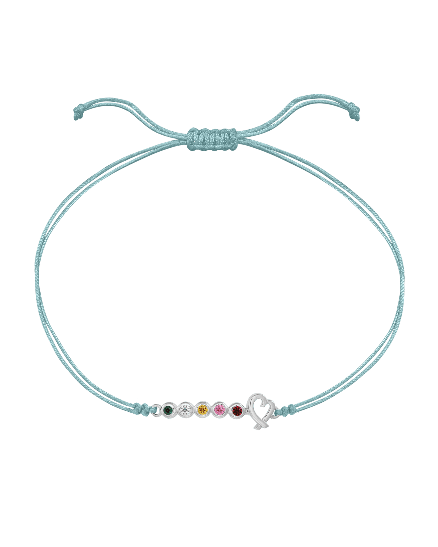 Bracelet Pierres Précieuses Mon Amour - Or Blanc 14 carats Bracelets 14K Solid Gold Turquoise 2