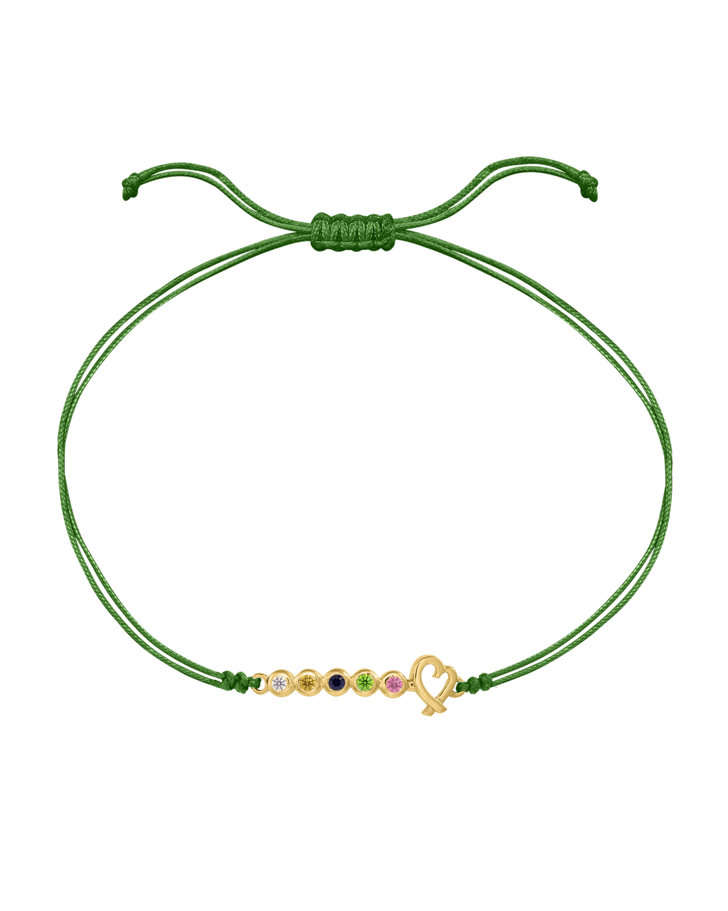 Bracelet Pierres Précieuses Mon Amour - Or Jaune 14 carats Bracelets 14K Solid Gold Menthe 2