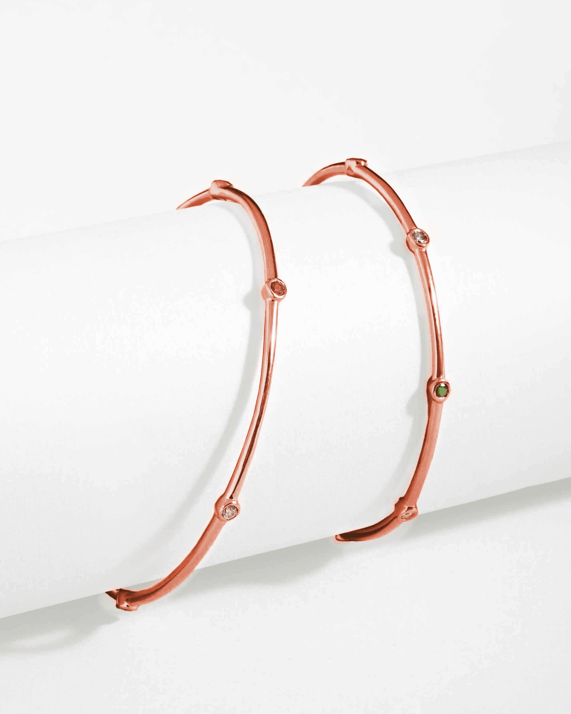 Birthstone Bangle - 925 Sterling Silver Bracelets magal-dev