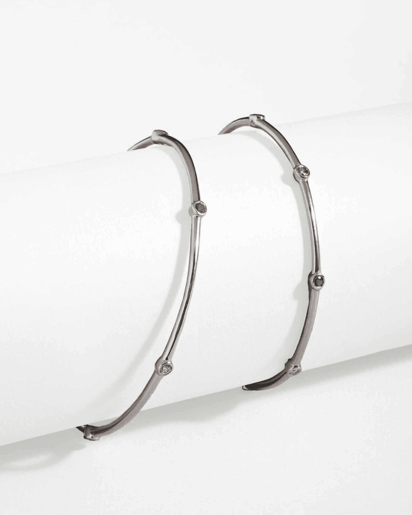 Bracelet Jonc Pierres Précieuses - Argent 925 Bracelets magal-dev 1 Précieuse S-M Poignet