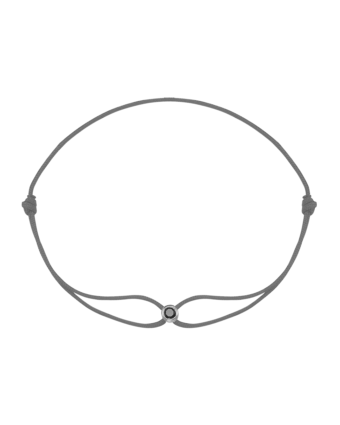 Le String of Love Diamant Noir - Or Blanc 14 carats Bracelets magal-dev Grey