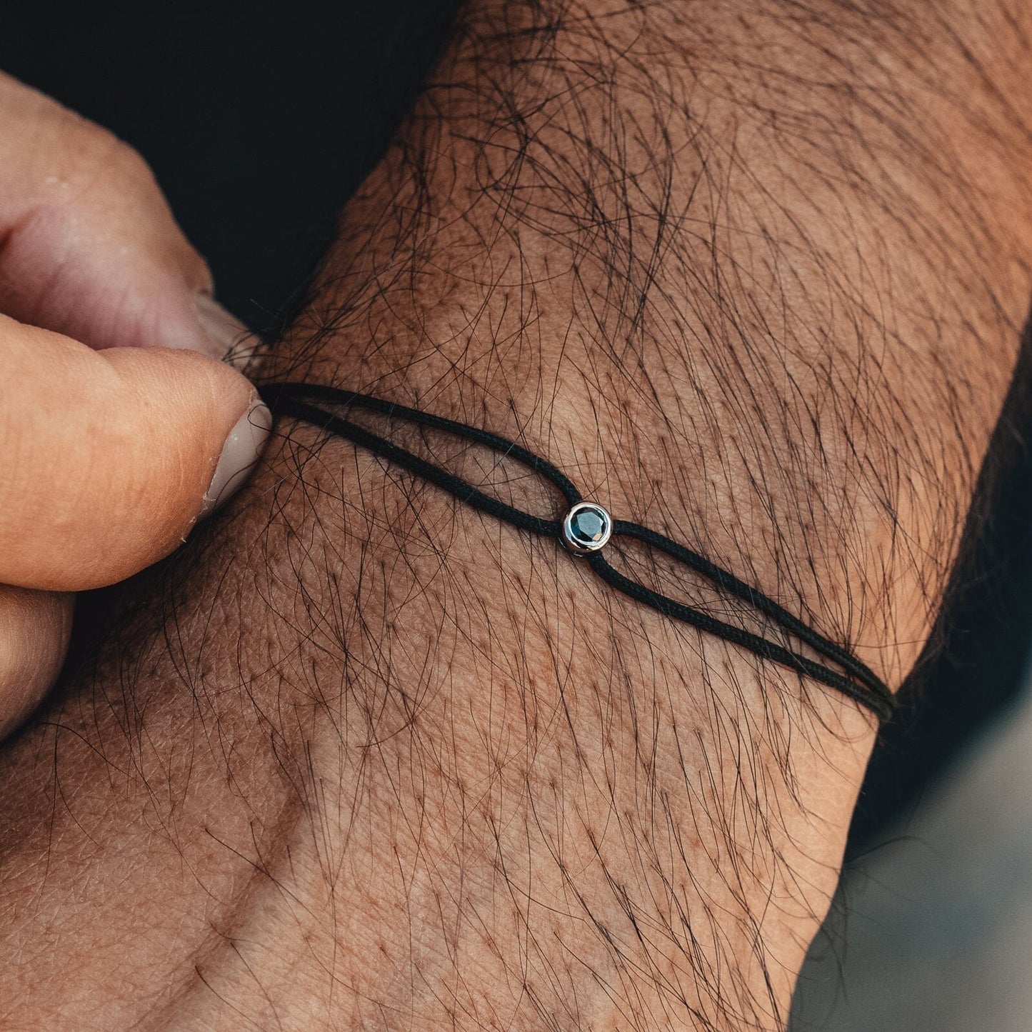 Le String of Love Diamant Noir - Or Jaune 14 carats Bracelets magal-dev