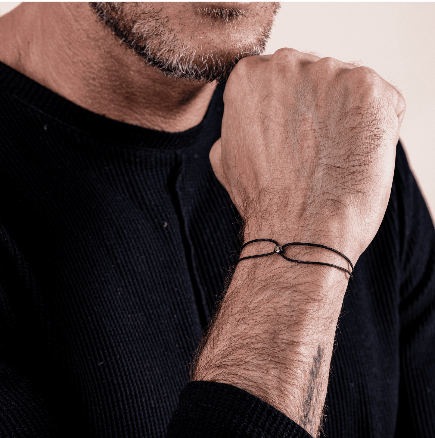 Le String of Love Diamant Noir - Or Jaune 14 carats Bracelets magal-dev