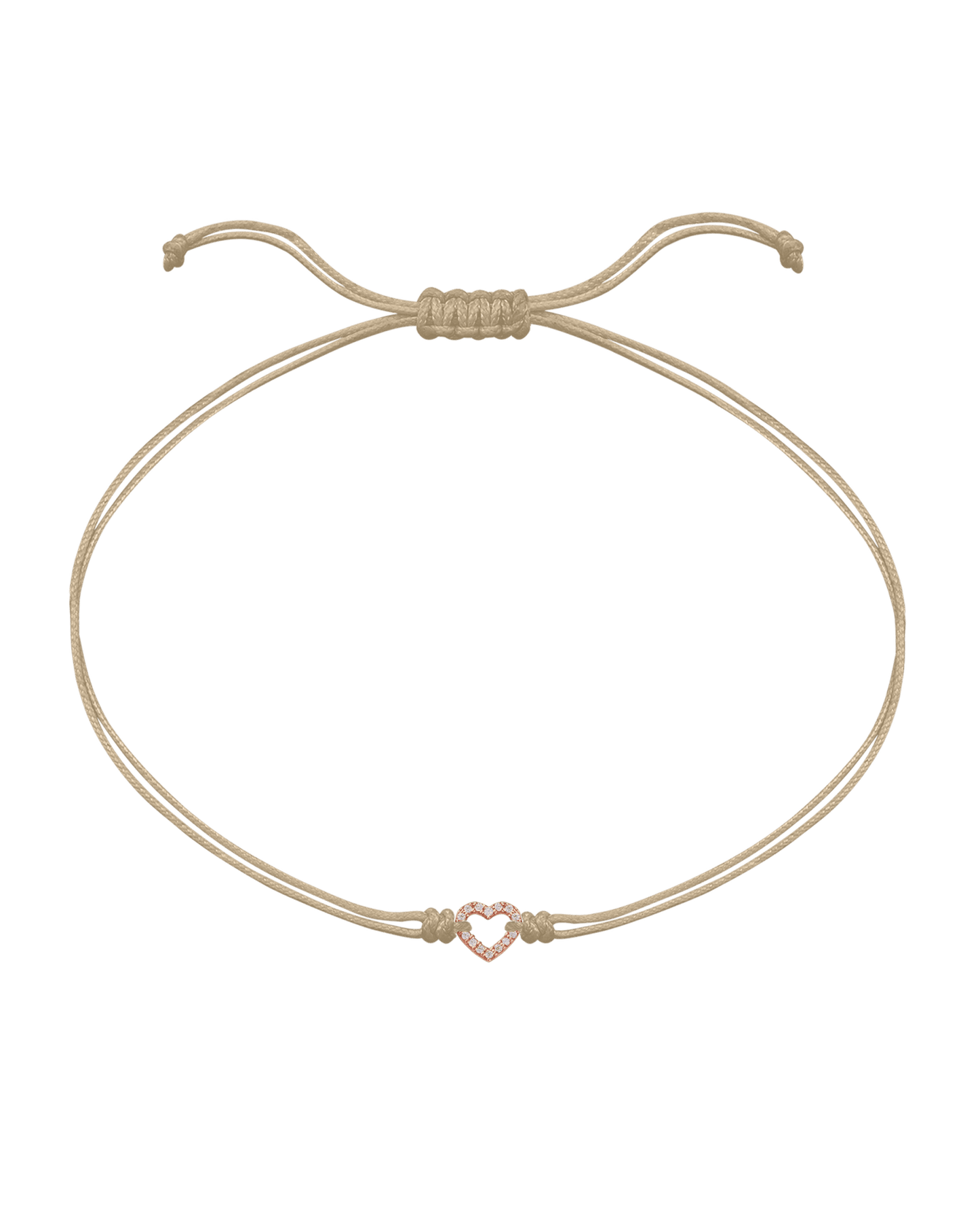 Le String of Love Mon Coeur - Or Rose 14 carats Bracelets magal-dev Beige