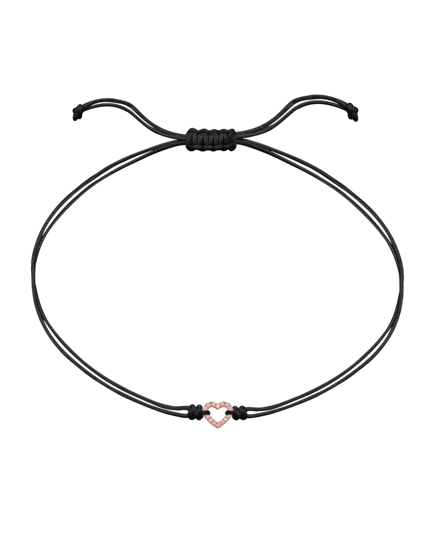 Le String of Love Mon Coeur - Or Rose 14 carats Bracelets magal-dev Noir
