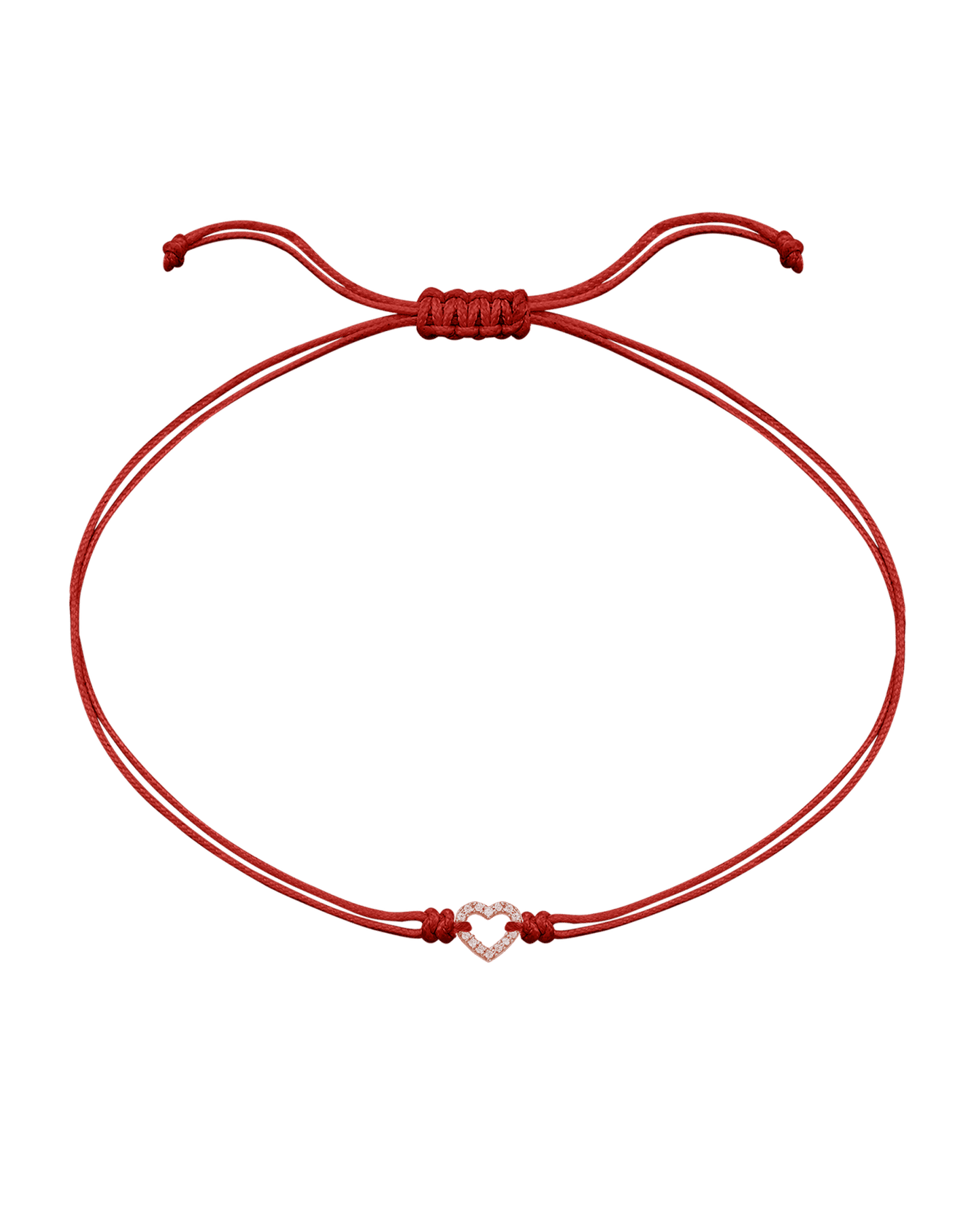 Le String of Love Mon Coeur - Or Rose 14 carats Bracelets magal-dev Rouge
