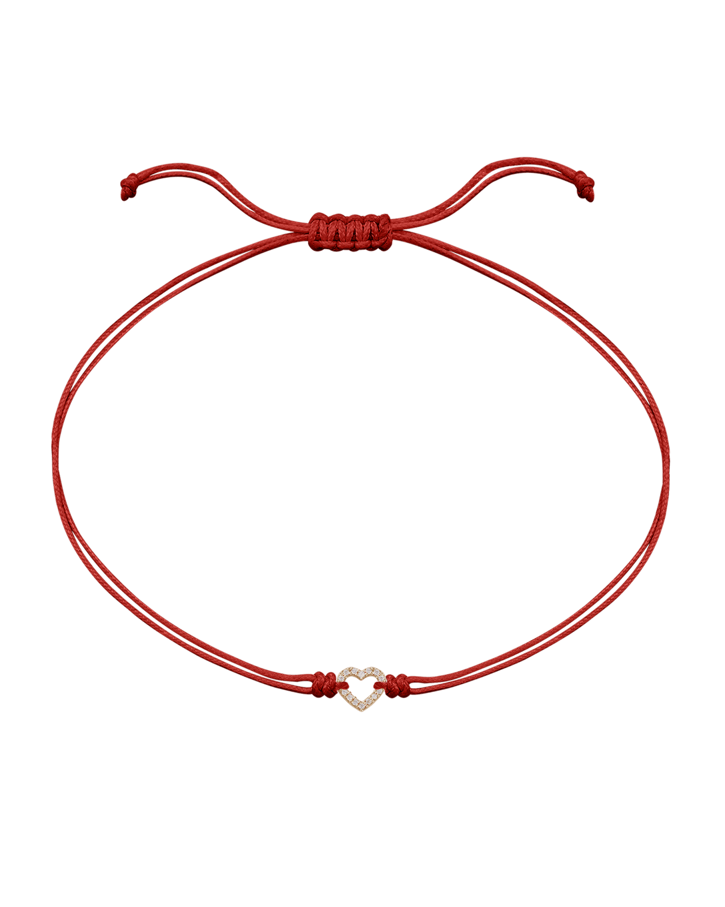 Le String of Love Mon Coeur - Or Jaune 14 carats Bracelets magal-dev Rouge
