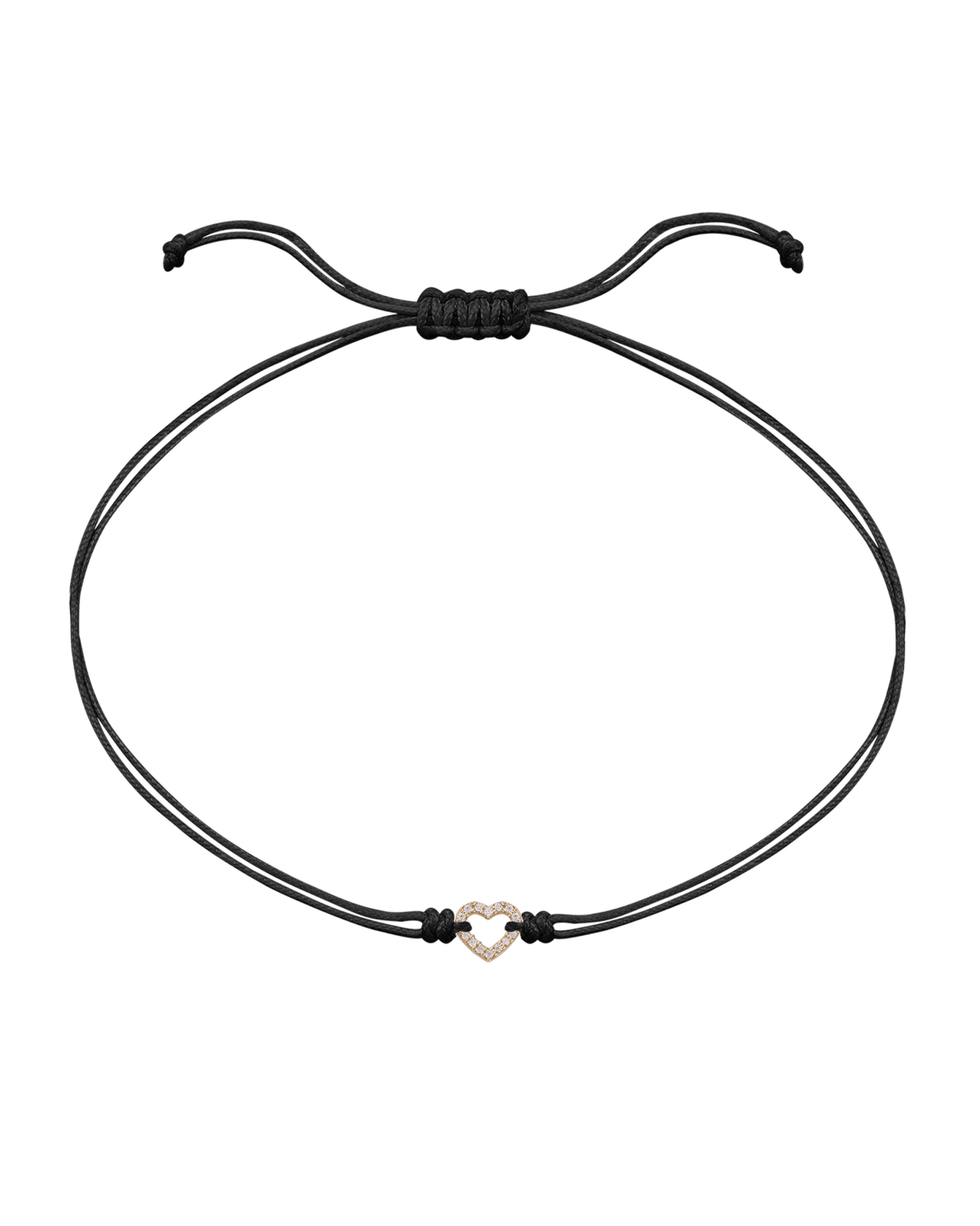 Le String of Love Mon Coeur - Or Jaune 14 carats Bracelets magal-dev Noir