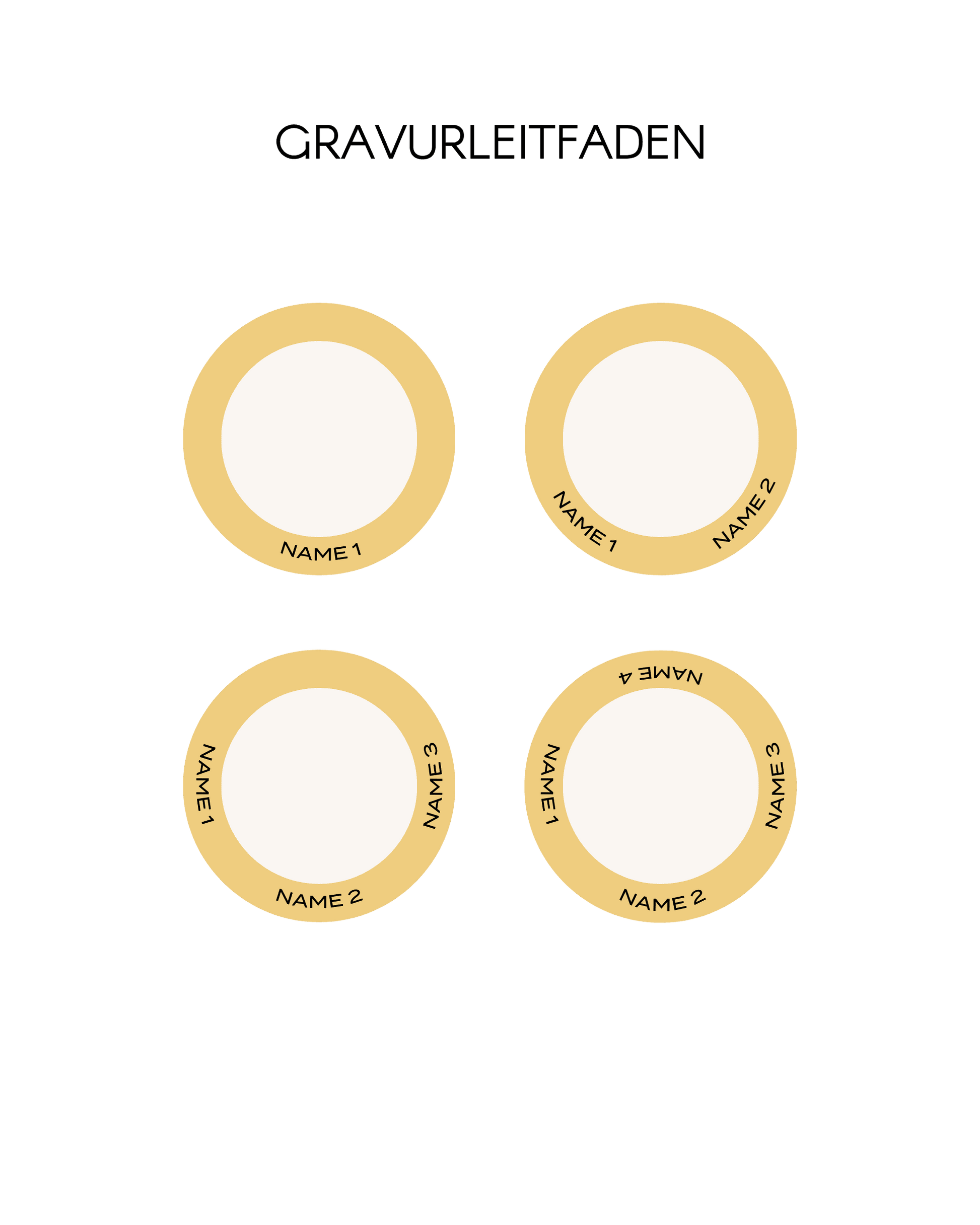 Familienkreis Halskette - 18K Vergoldetes Necklaces magal-dev