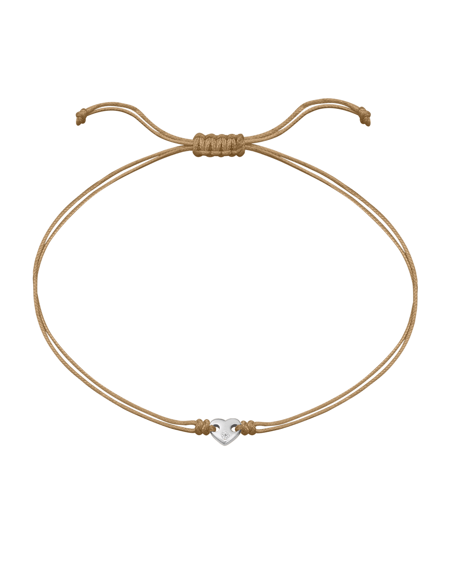 Le String of Love Coeur D'Or - Or Blanc 14 carats Bracelets magal-dev Camel