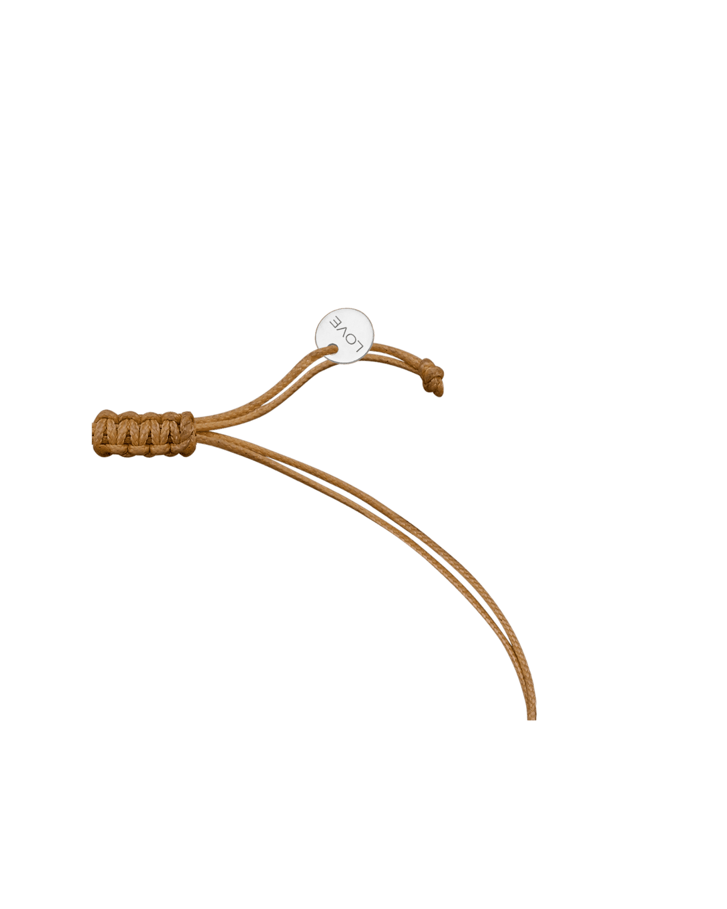 Le String of Love Initiale - Or Blanc 14 carats Bracelets 14K Solid Gold