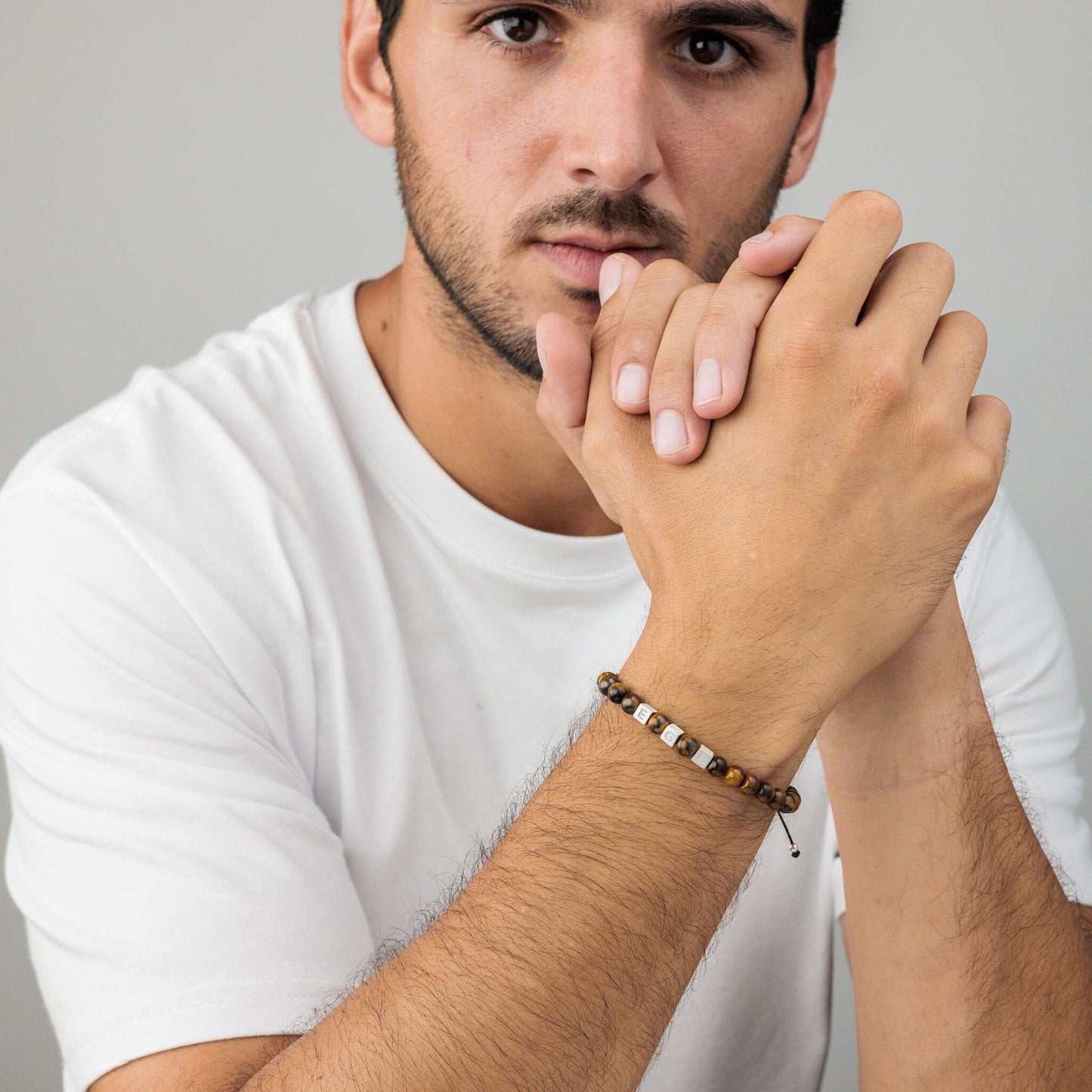 Bracelet Alpha Cubes - Or Blanc Plaqué 18 carats Bracelets magal-dev