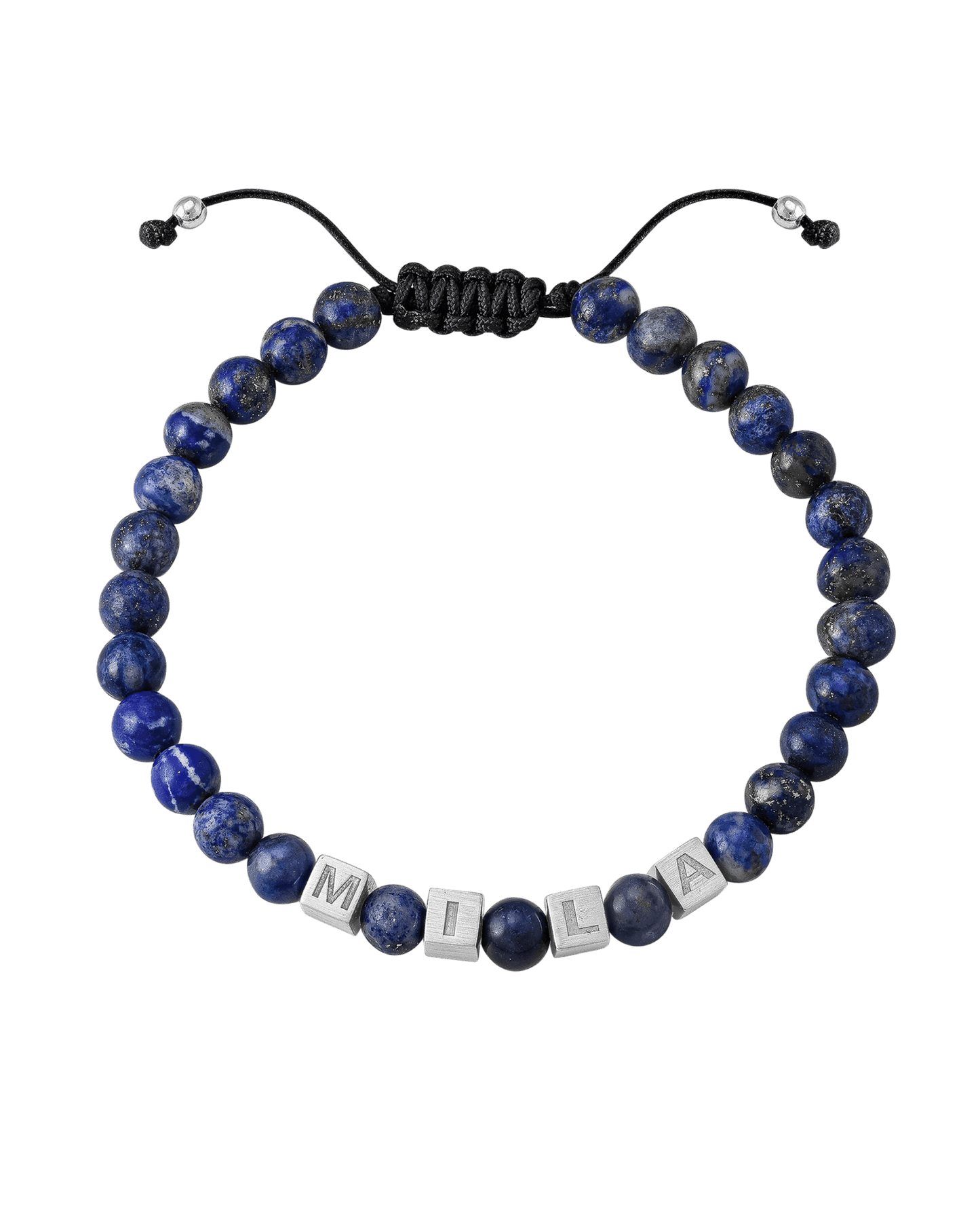 Bracelet Alpha Cubes - Argent 925 Bracelets magal-dev Sodalite Bleue 1