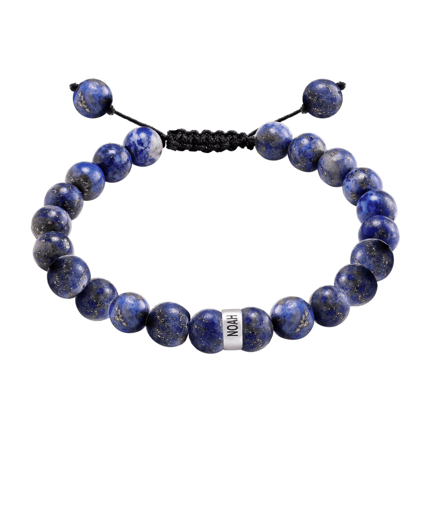 Bracelet de Perles de Lapis-Lazuli Bleu - Argent 925 Bracelets magal-dev 1 Lien