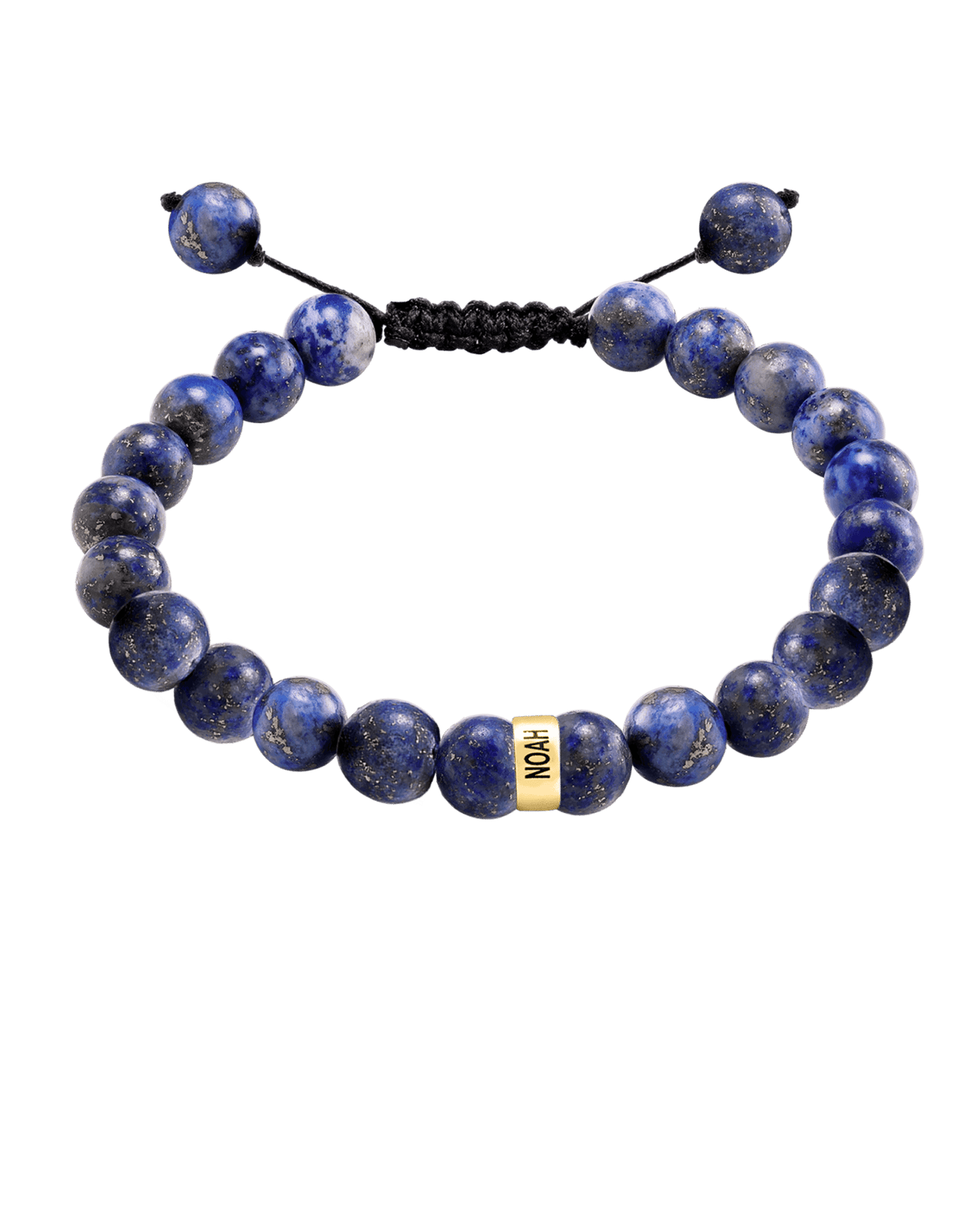 Bracelet de Perles de Lapis-Lazuli Bleu - Or Jaune 14 carats Bracelets magal-dev 1 Lien